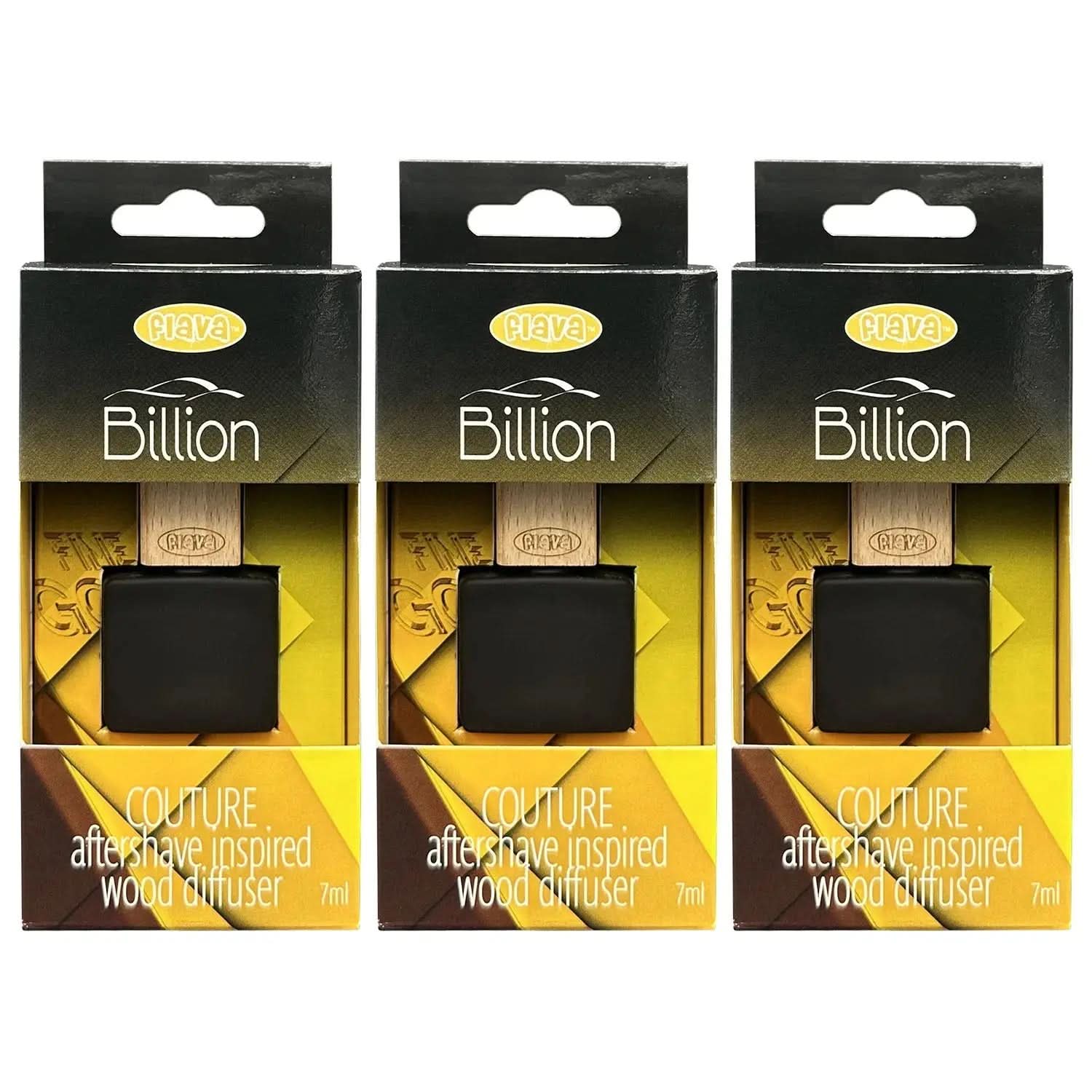 Flava Couture Wood Car Air Freshener - Billion Flava Car Scents