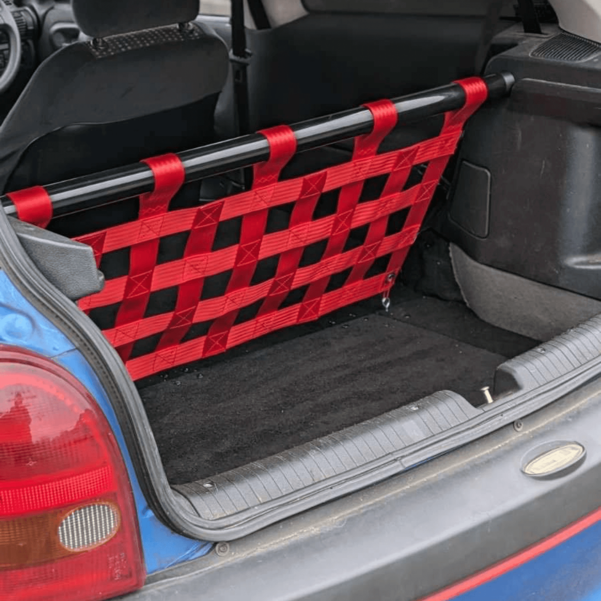 Vauxhall Corsa B Strut bar and Cargo net cargo-nets.co.uk
