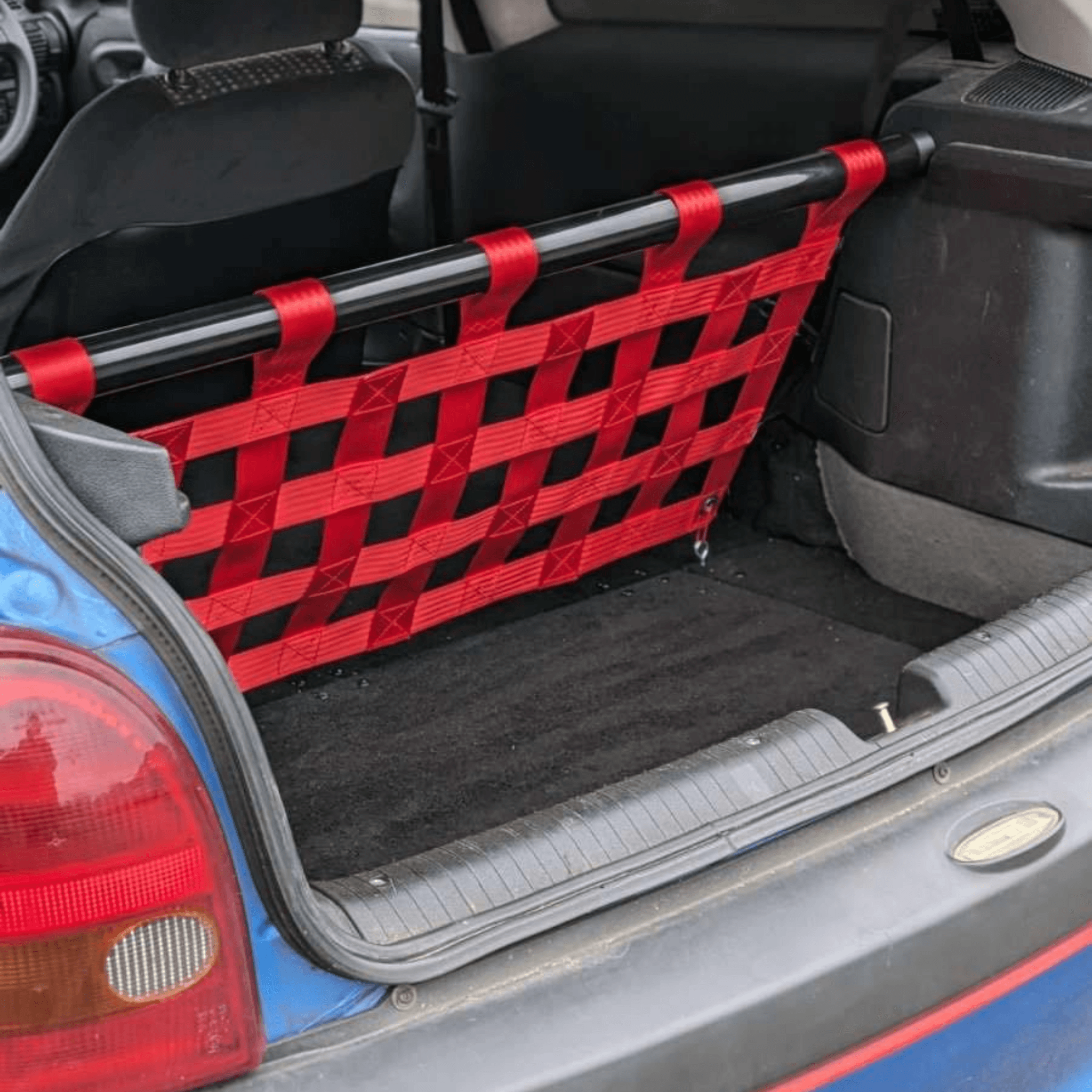 Vauxhall Corsa B Strut bar and Cargo net cargo-nets.co.uk