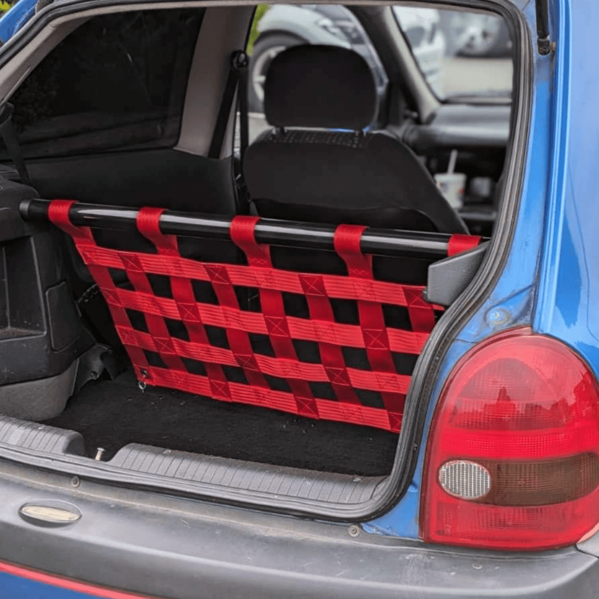 Vauxhall Corsa B Strut bar and Cargo net cargo-nets.co.uk