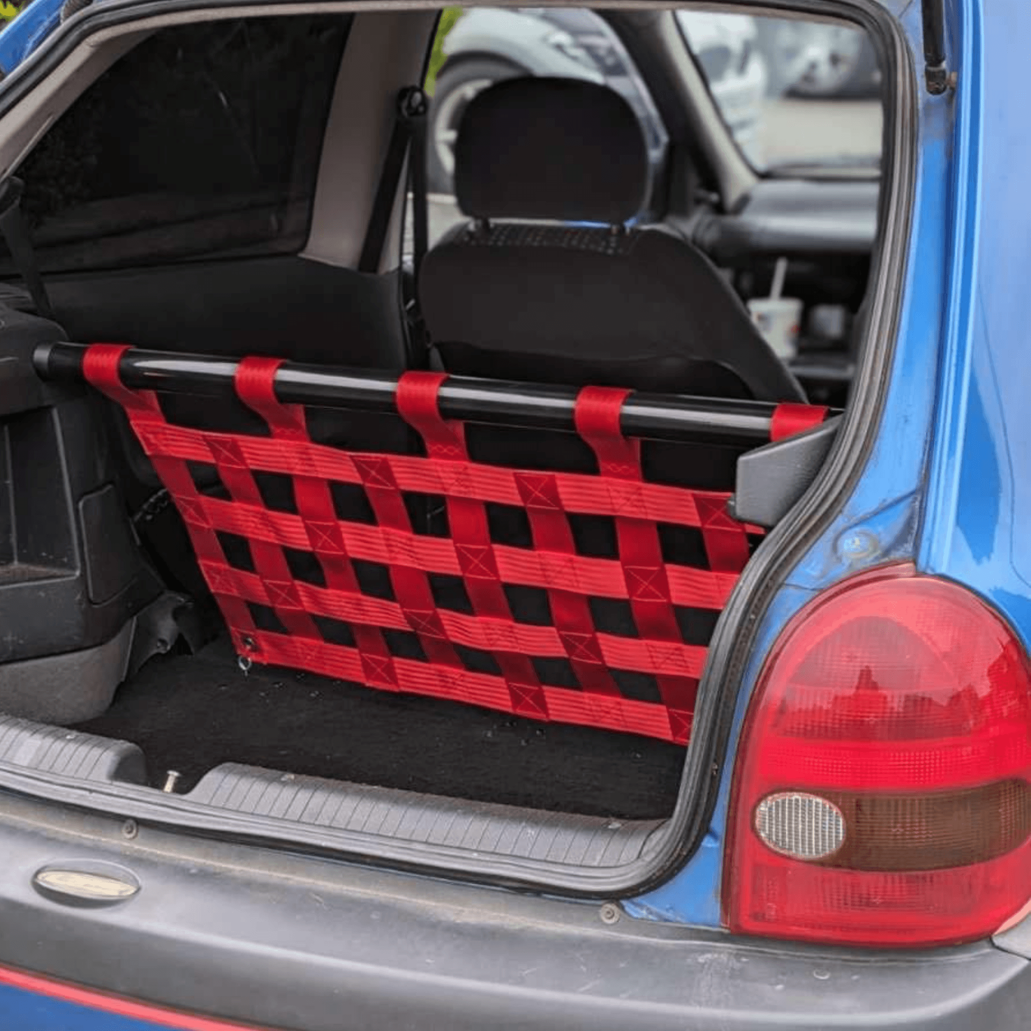 Vauxhall Corsa B Strut bar and Cargo net cargo-nets.co.uk