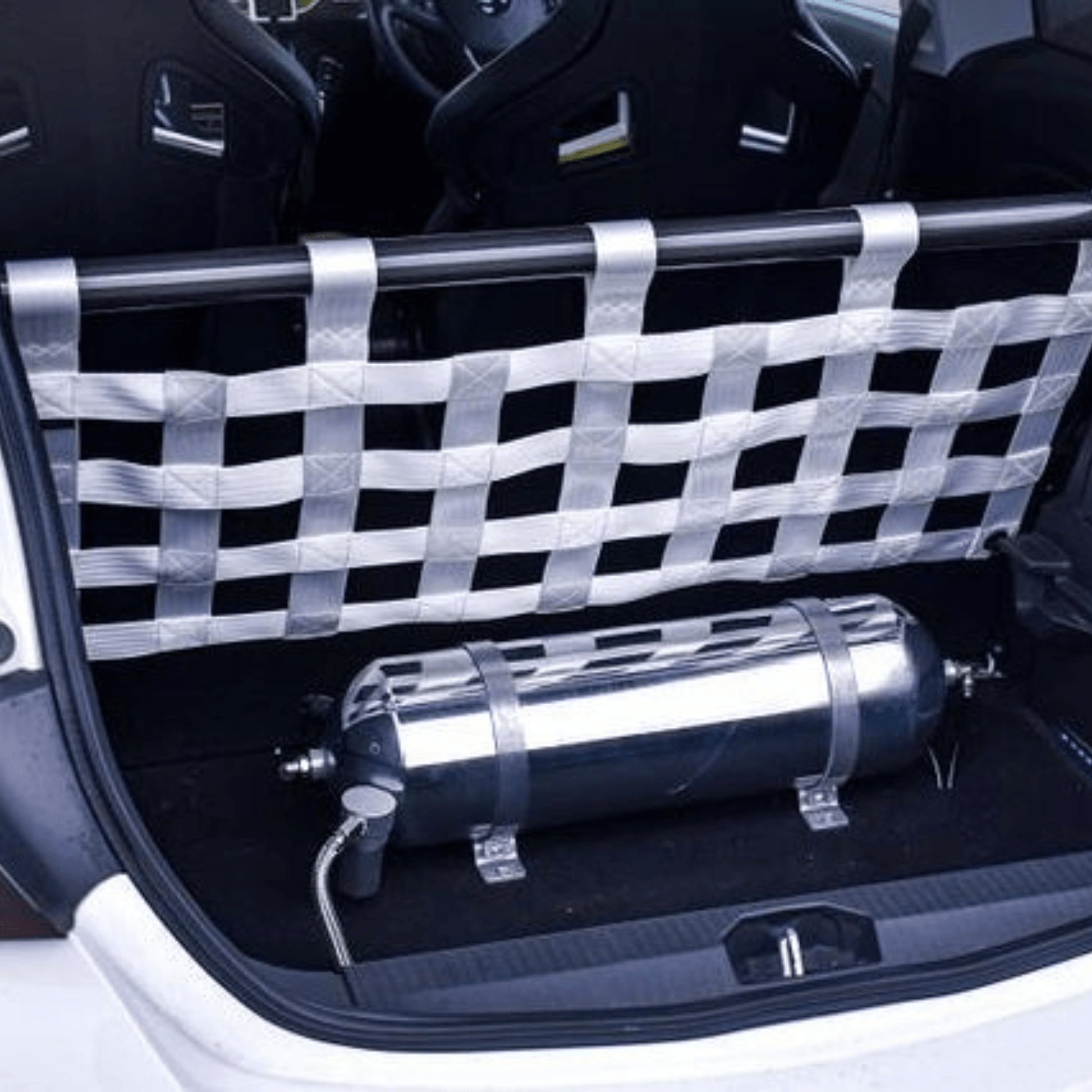 Vauxhall Corsa D Strut bar and Cargo net cargo-nets.co.uk