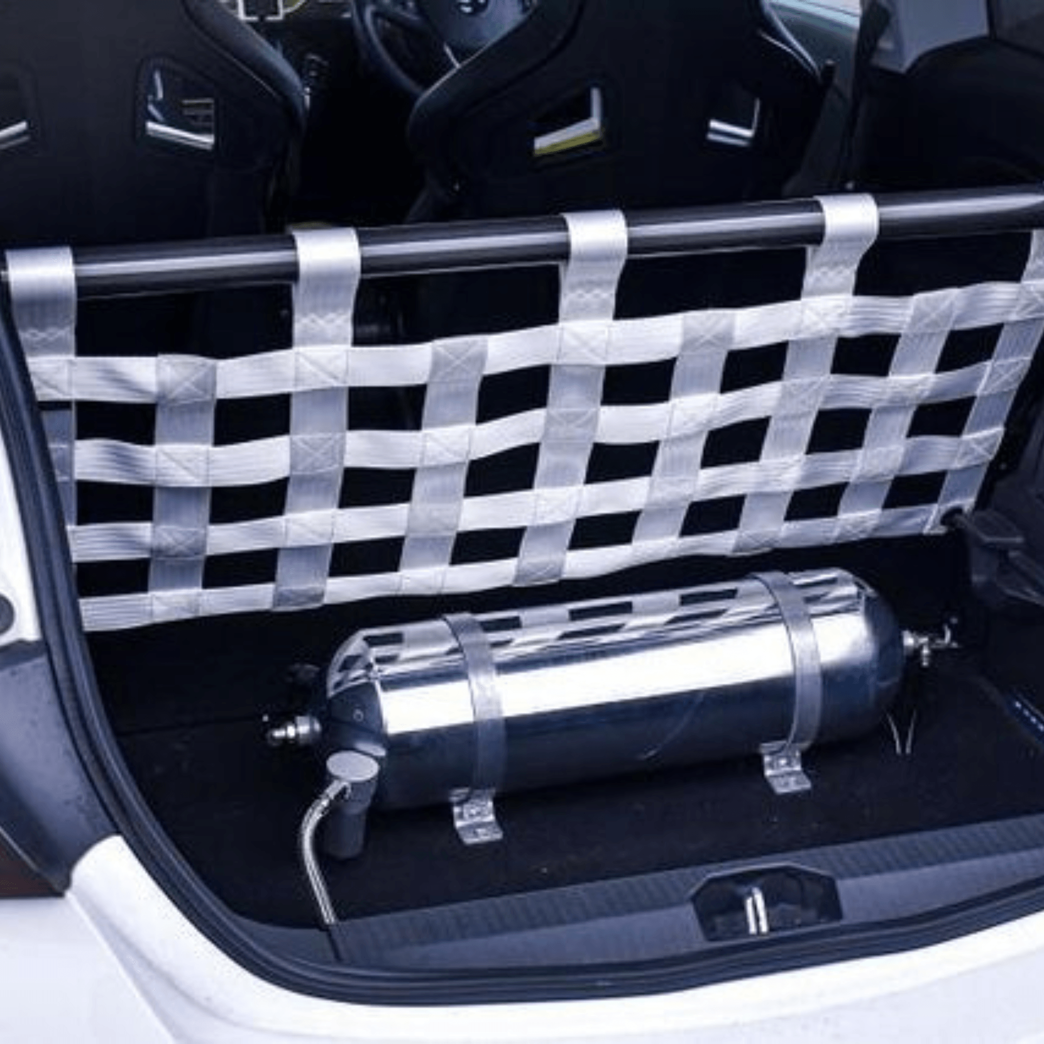 Vauxhall Corsa D Strut bar and Cargo net cargo-nets.co.uk