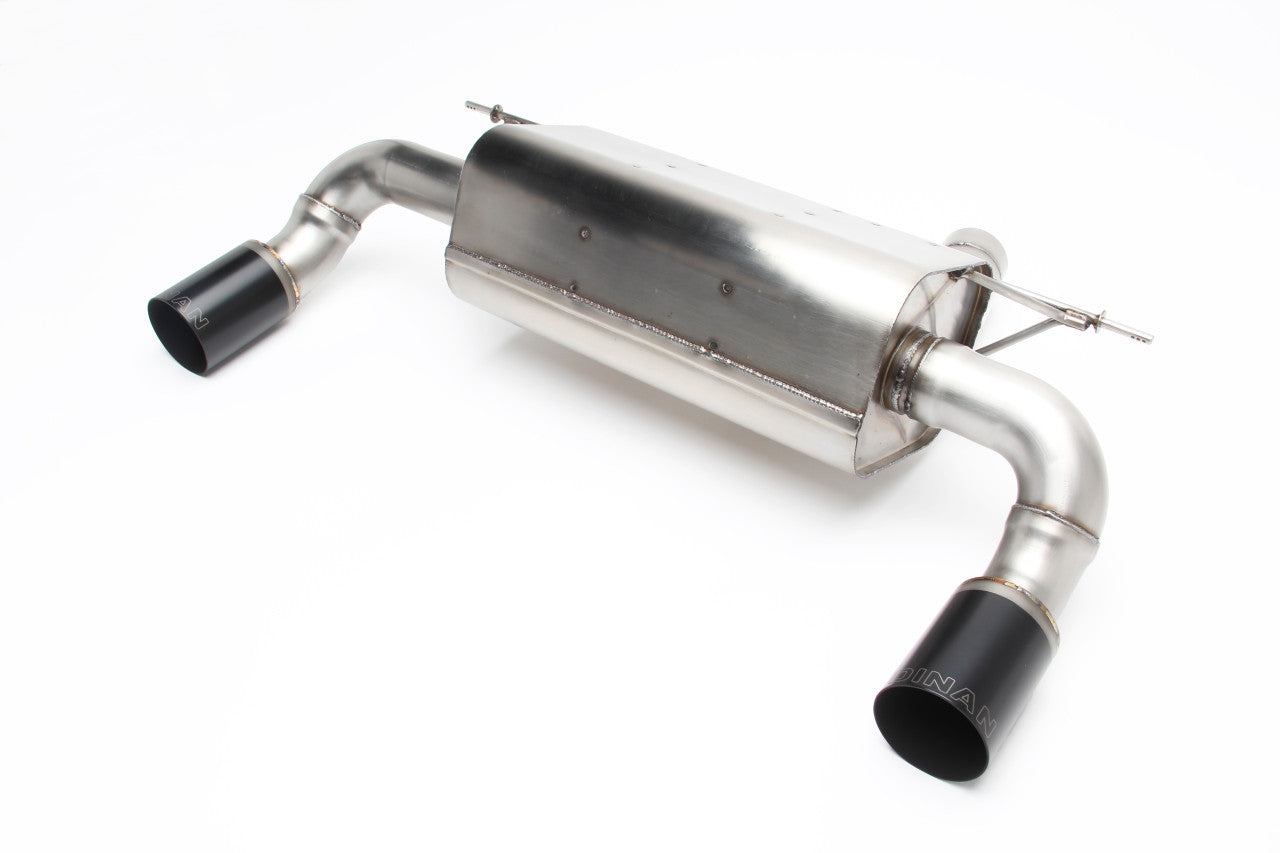 Dinan Free Flow Stainless Exhaust Black Tips for BMW F22 M235i (With M-Performance Rear Valance)