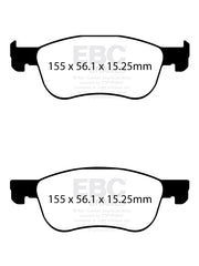 EBC Brakes Racing RP-X Track and Race Brake Pads  DP82353RPX
