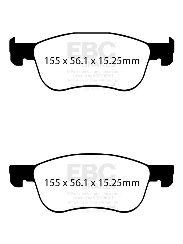 EBC Brakes Racing RP-X Track and Race Brake Pads  DP82353RPX