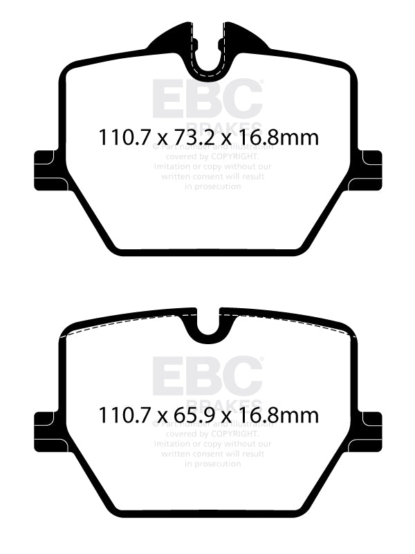 EBC Brakes Racing RP-X Track and Race Brake Pads  DP82415RPX
