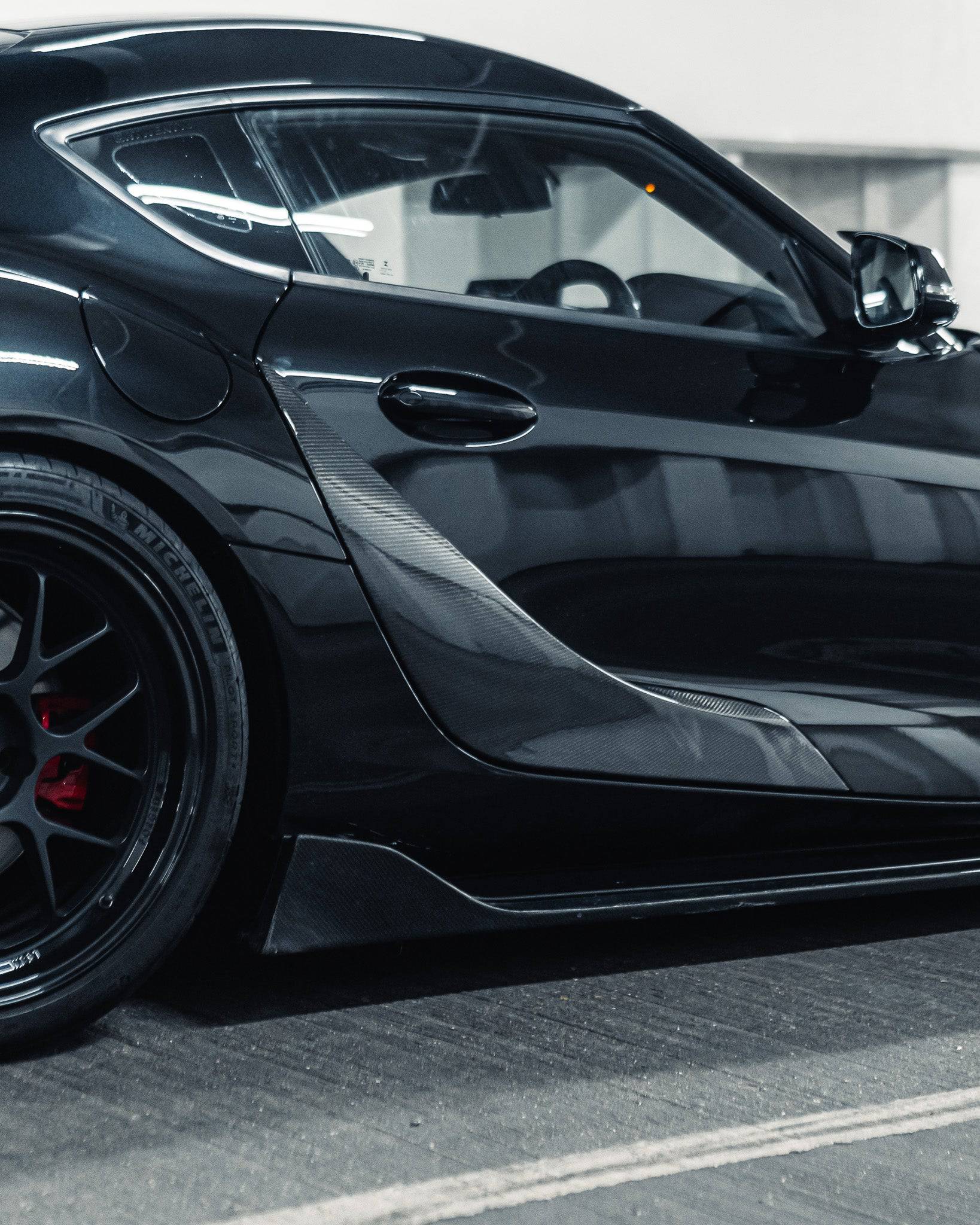 Carbon Fibre ID-23 Door Sill Trims for Toyota Supra by FORM (2019+, J29) FORM Industries