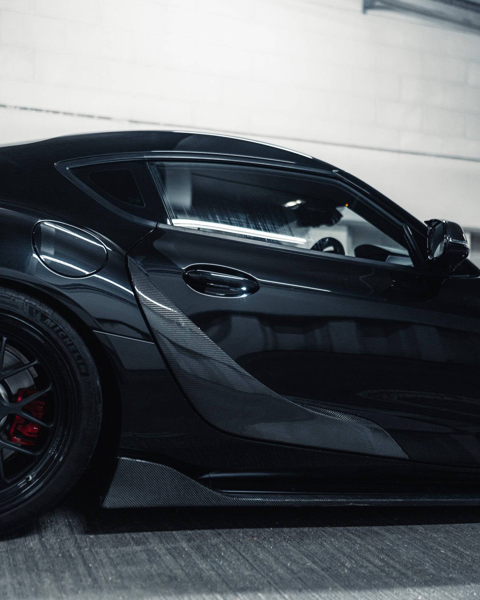 Carbon Fibre ID-23 Door Sill Trims for Toyota Supra by FORM (2019+, J29) FORM Industries