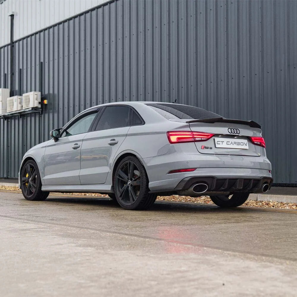 AUDI RS3 8V SALOON REAR CARBON DIFFUSER WITH DTM LIGHT