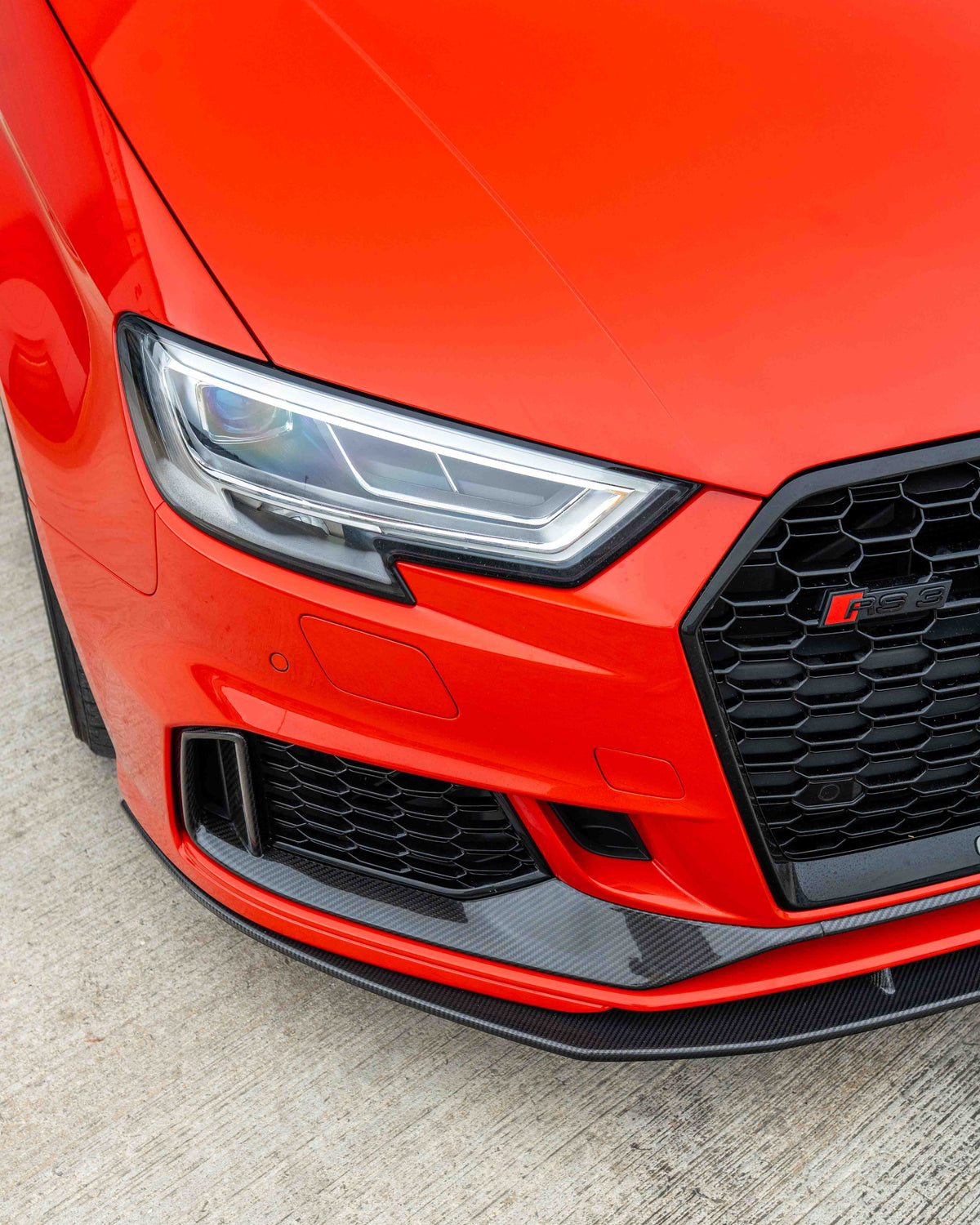AUDI RS3 8V SALOON CARBON FIBRE SPLITTER V1