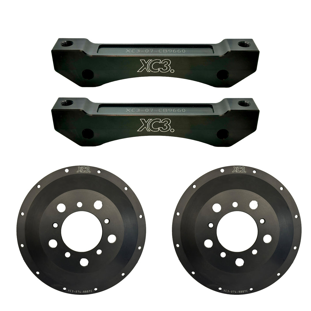 BMW M3 E9X / E92 BTCC Brake Upgrade Kit Caliper Carrier & Rotor Bell AP Racing CP9660 | XC3 Engineering