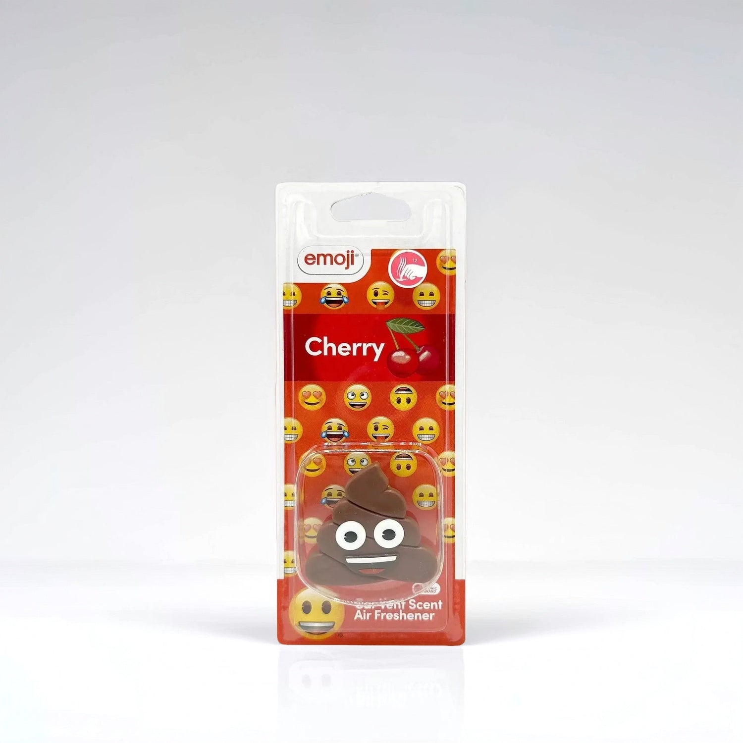 Emoji® Poo Vent Clip Car Air Freshener - Cherry Scent Flava Car Scents