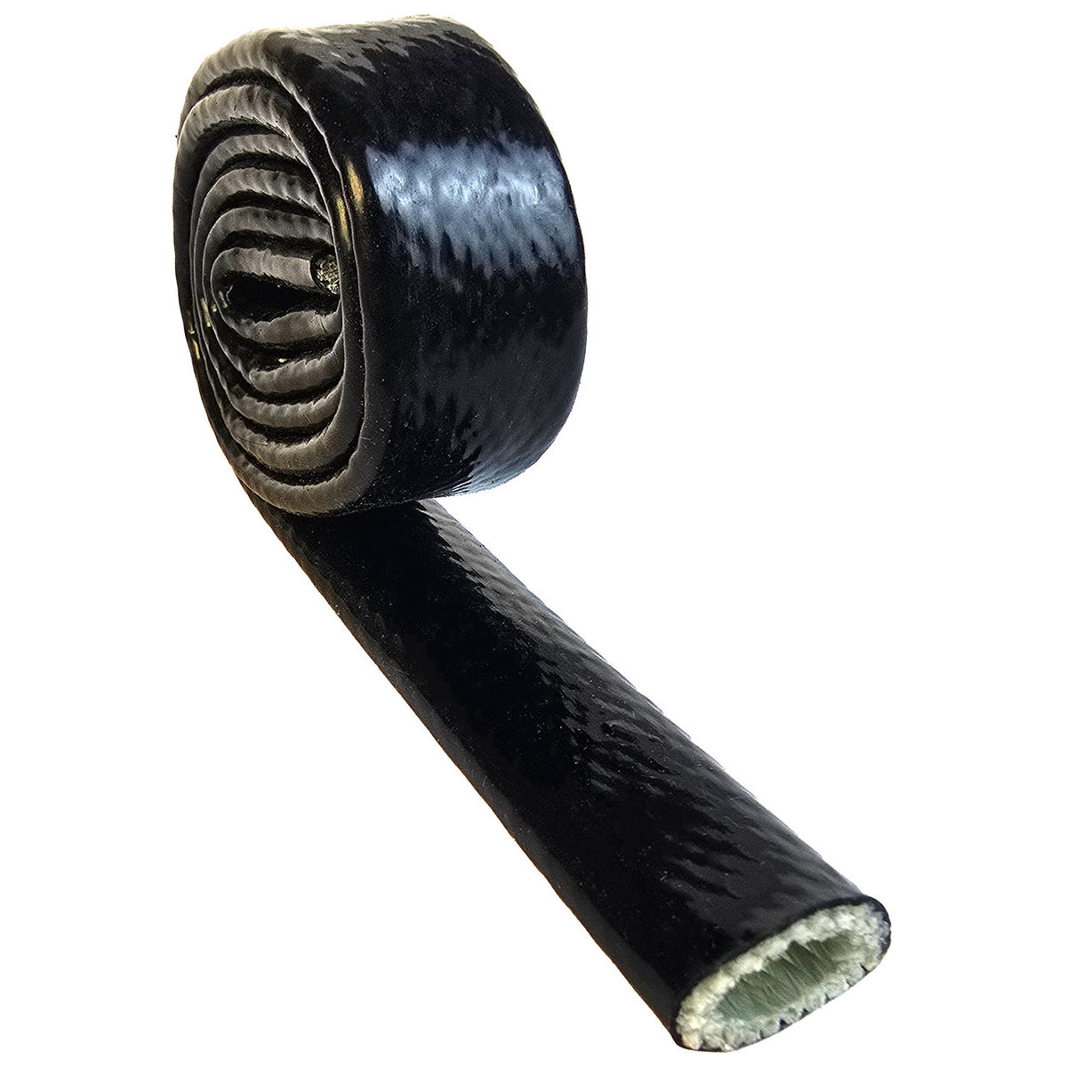 Exoracing silicone fibreglass high temperature heat sleeve black 0.5m
