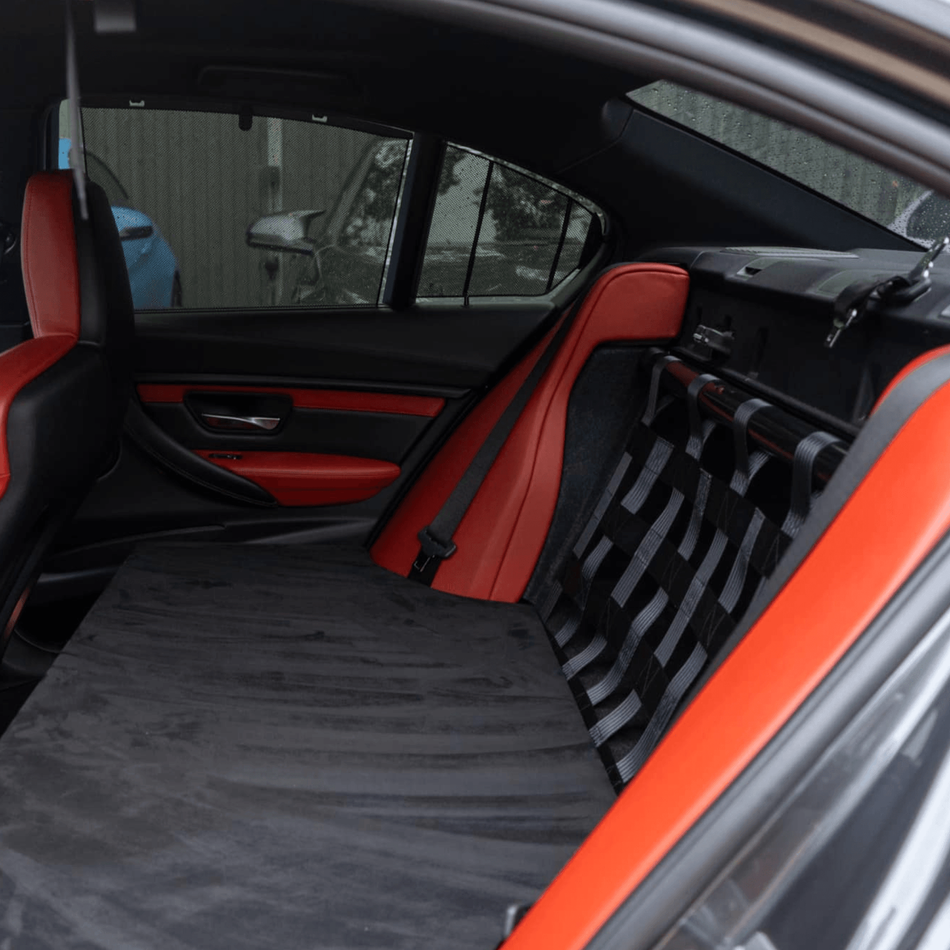 BMW 3 Series F80 M3 Strut bar and Cargo net cargo-nets.co.uk