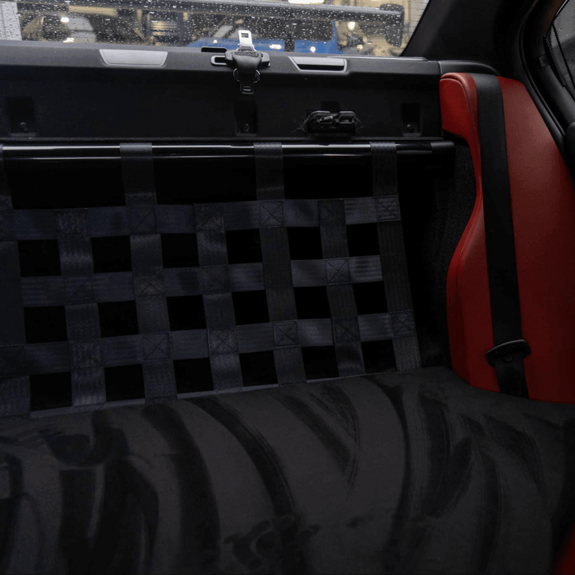 BMW 3 Series F80 M3 Strut bar and Cargo net cargo-nets.co.uk