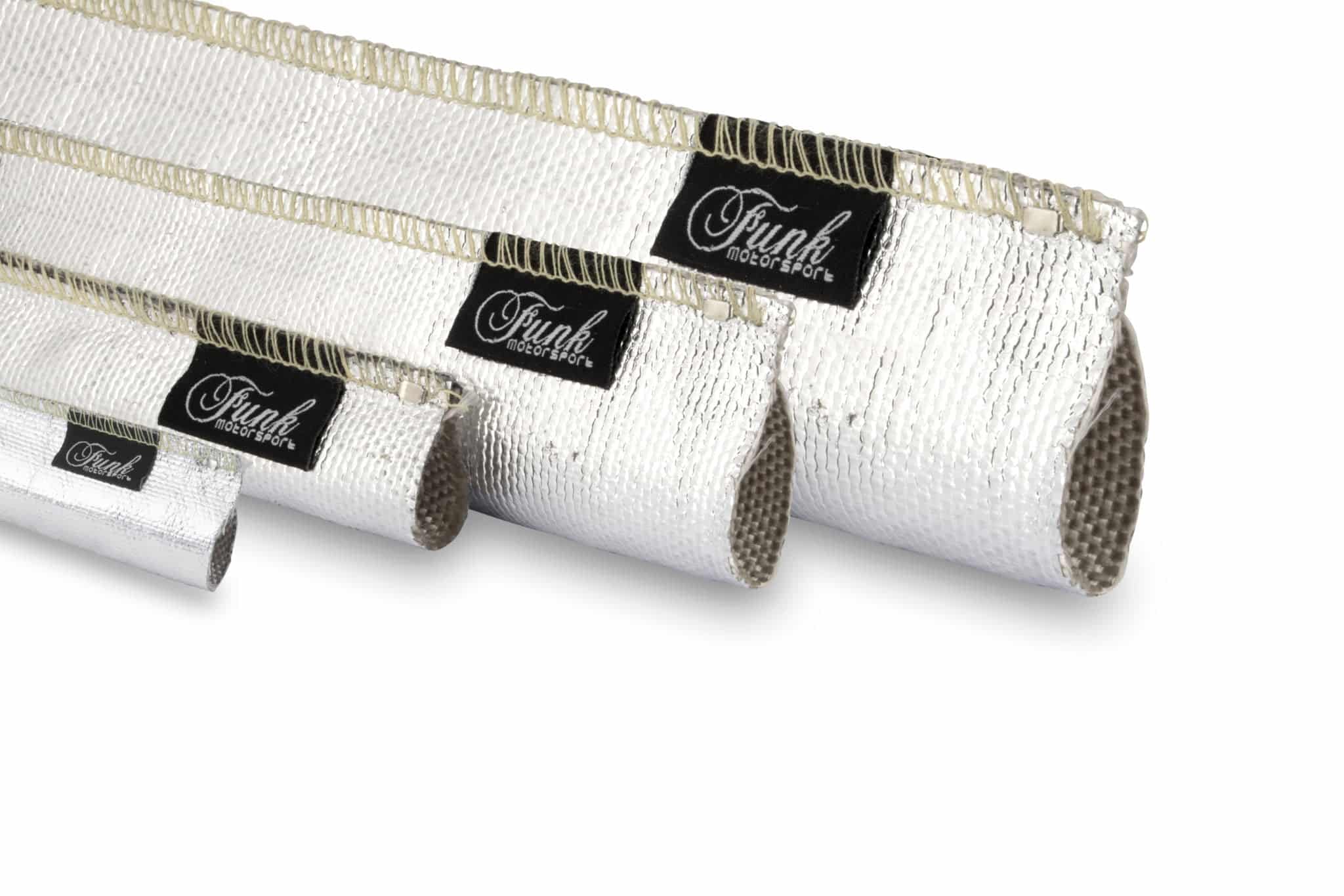 Funk Motorsport Silver Sewn Heat Sleeving