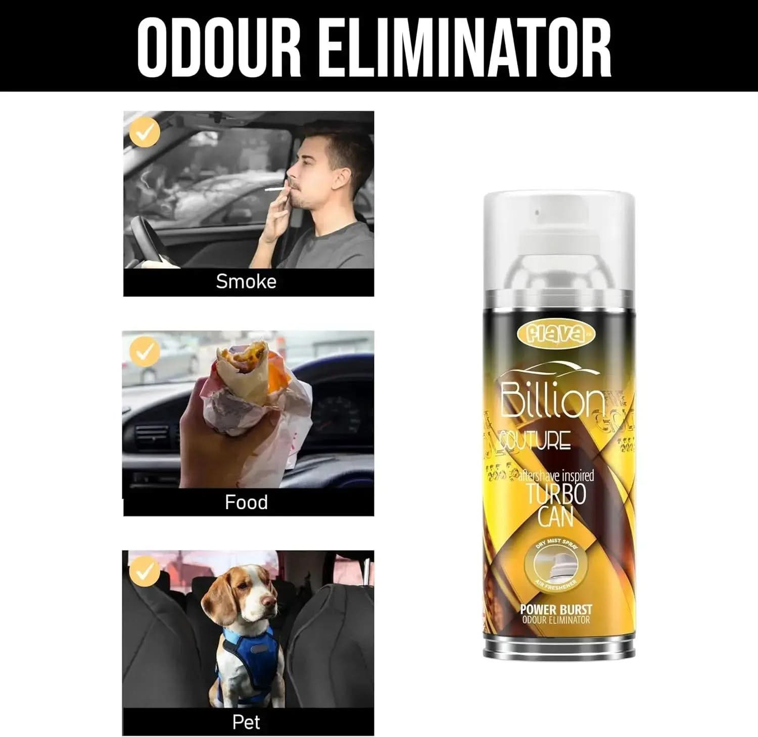 Flava Couture Turbo Can Spray - Billion Flava Car Scents