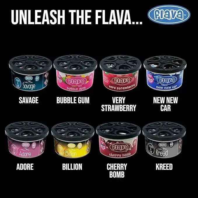 Flava Scent Tin - New New Car Flava Car Scents