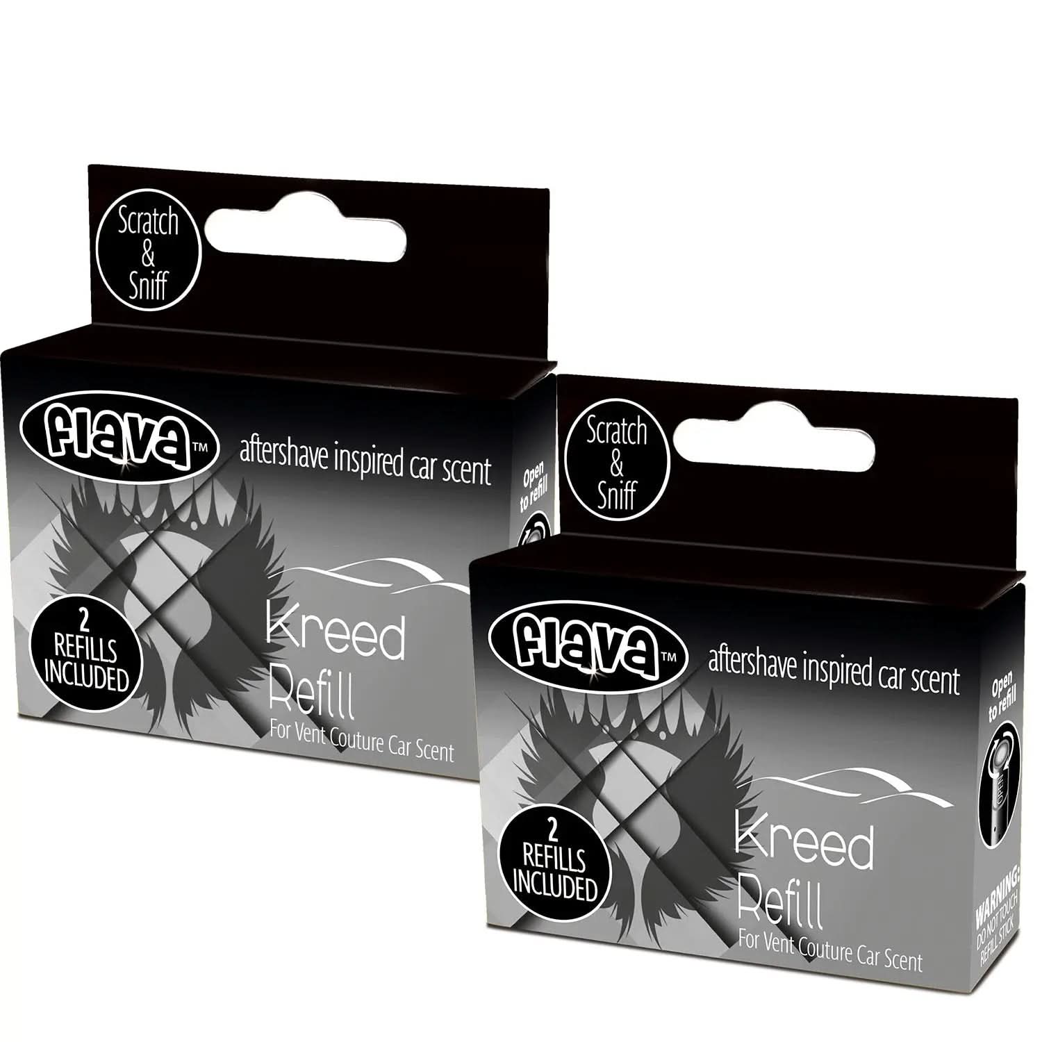 Flava Couture 2 Pack Refill Stick For Refillable Vent Car Air Fresheners - Kreed Flava Car Scents