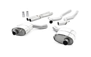 Ford Mustang 5.0 V8 GT (Fastback) - Non-Resonated (Louder) Cat-Back Exhaust System with Titanium GT-100 Trims