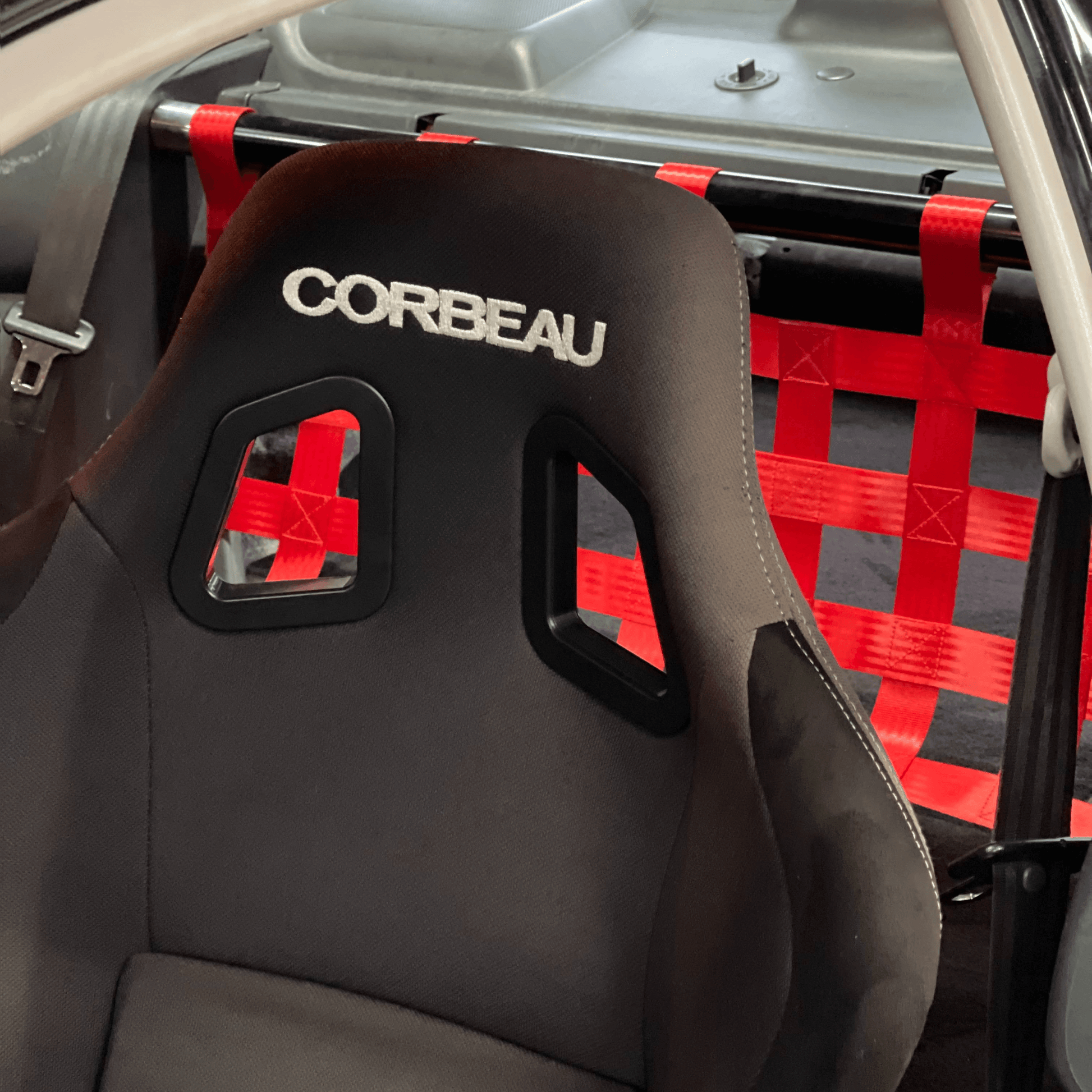 Honda Civic Mk6 Ek Em1 Coupe Strut bar and Cargo net cargo-nets.co.uk