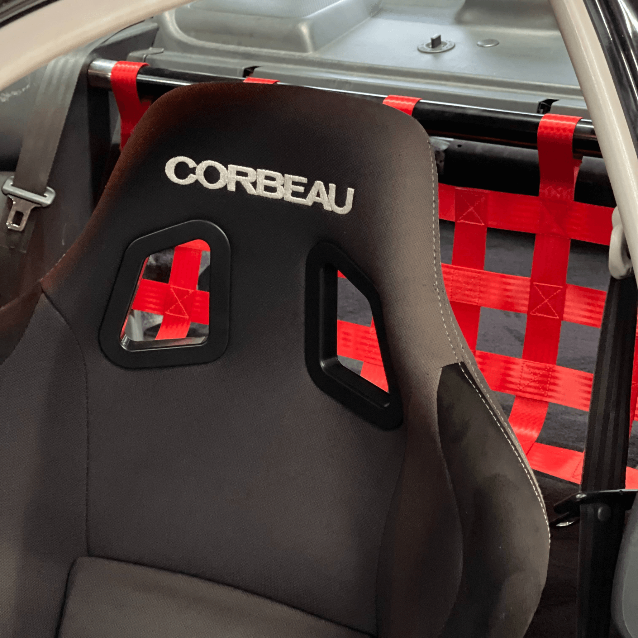 Honda Civic Mk6 Ek Em1 Coupe Strut bar and Cargo net cargo-nets.co.uk
