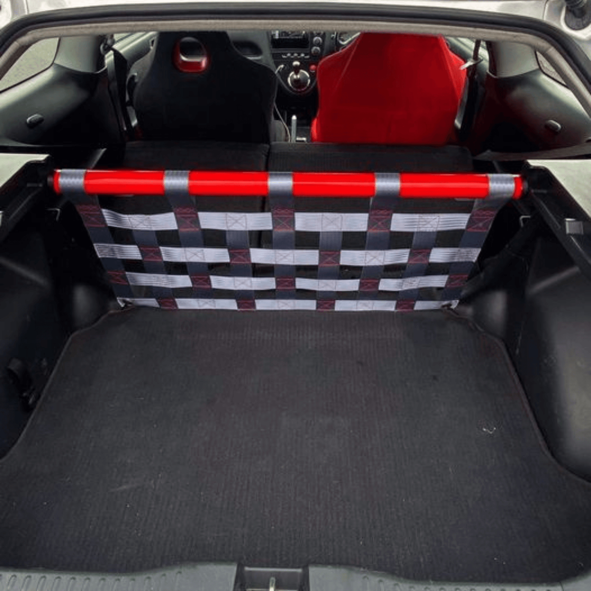 Honda Civic Mk7 EP3 Strut bar and Cargo net cargo-nets.co.uk