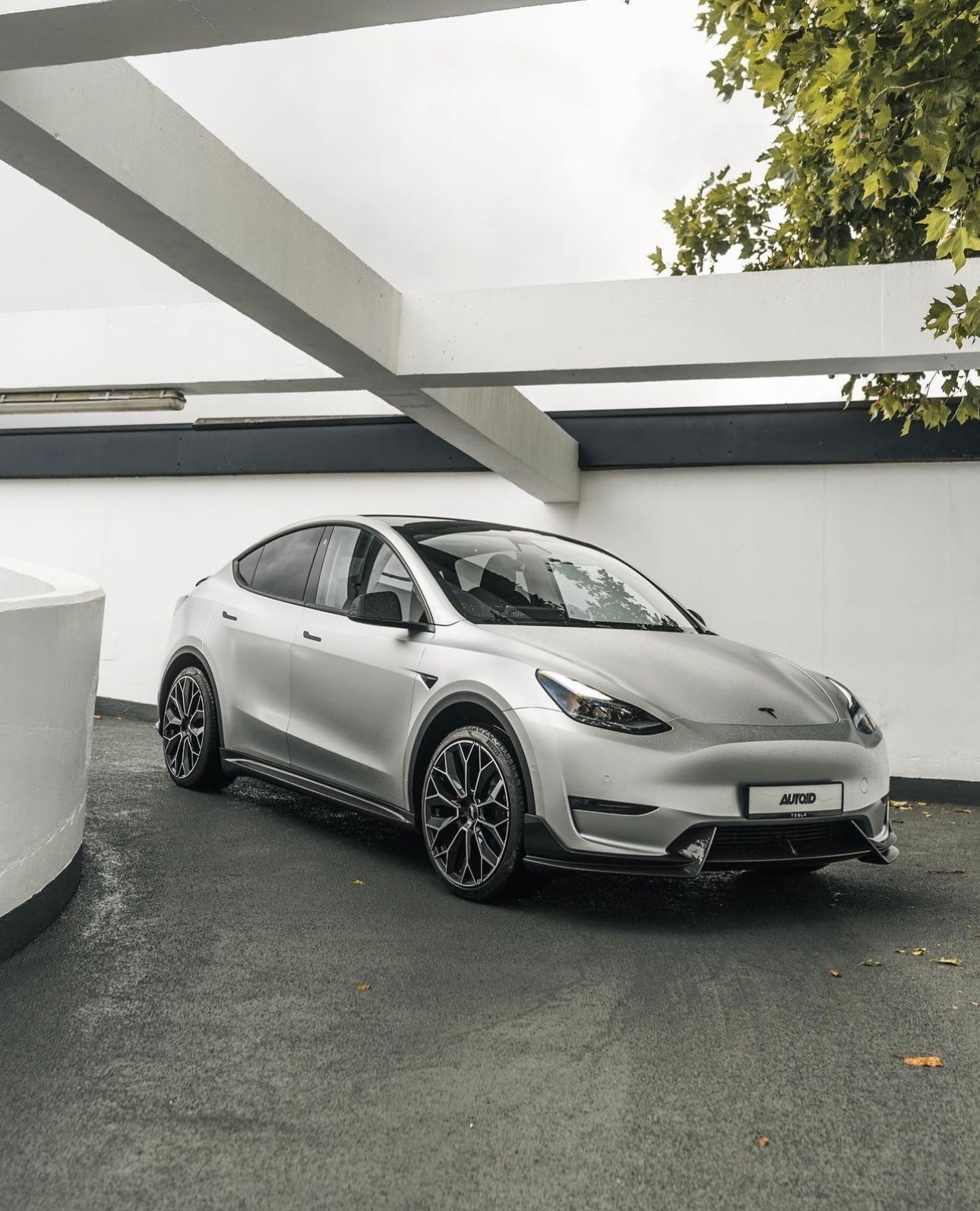 Tesla Model Y Pre-Preg Carbon Fibre Front Splitter by Adro (2020+)