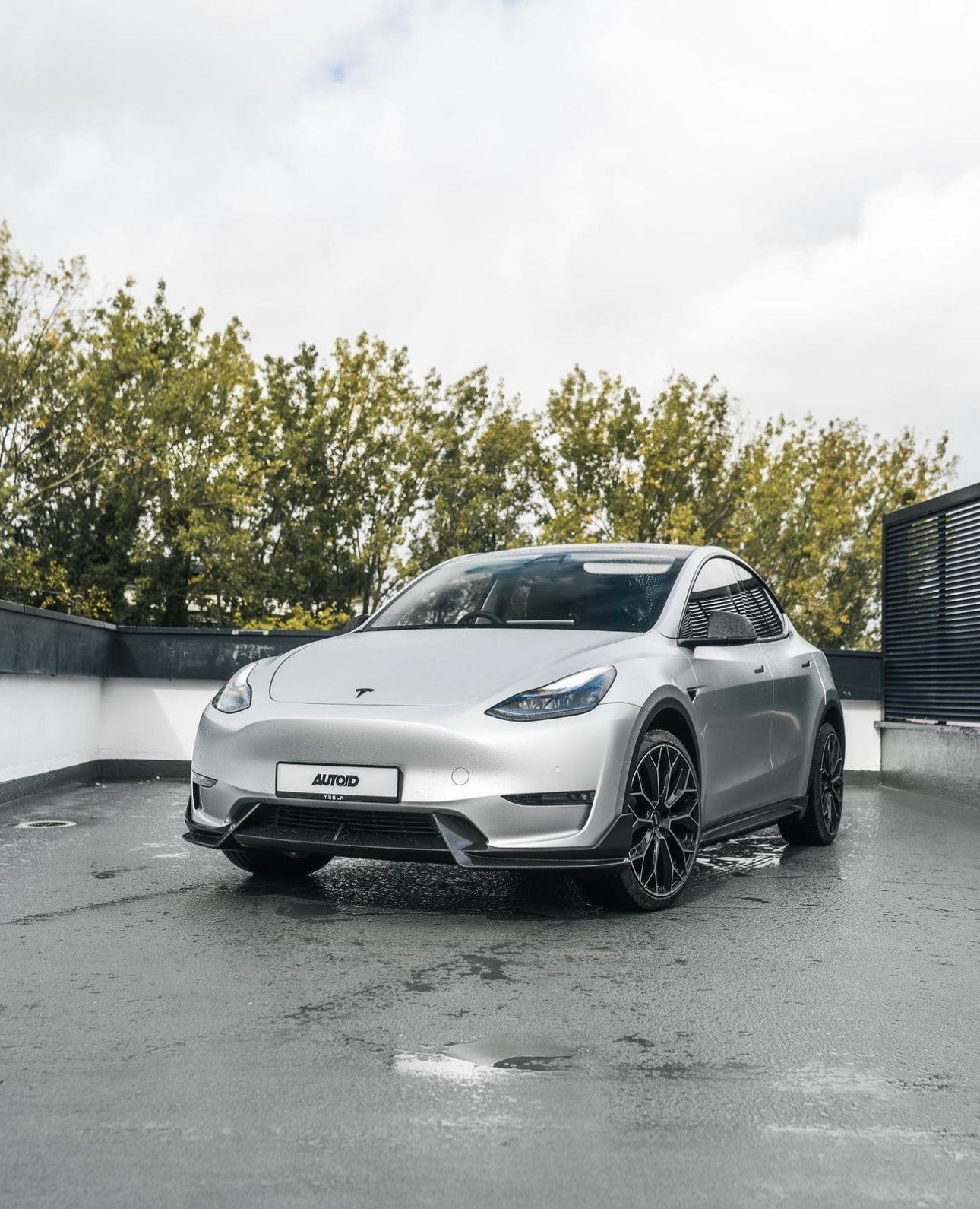 Tesla Model Y Pre-Preg Carbon Fibre Front Splitter by Adro (2020+)