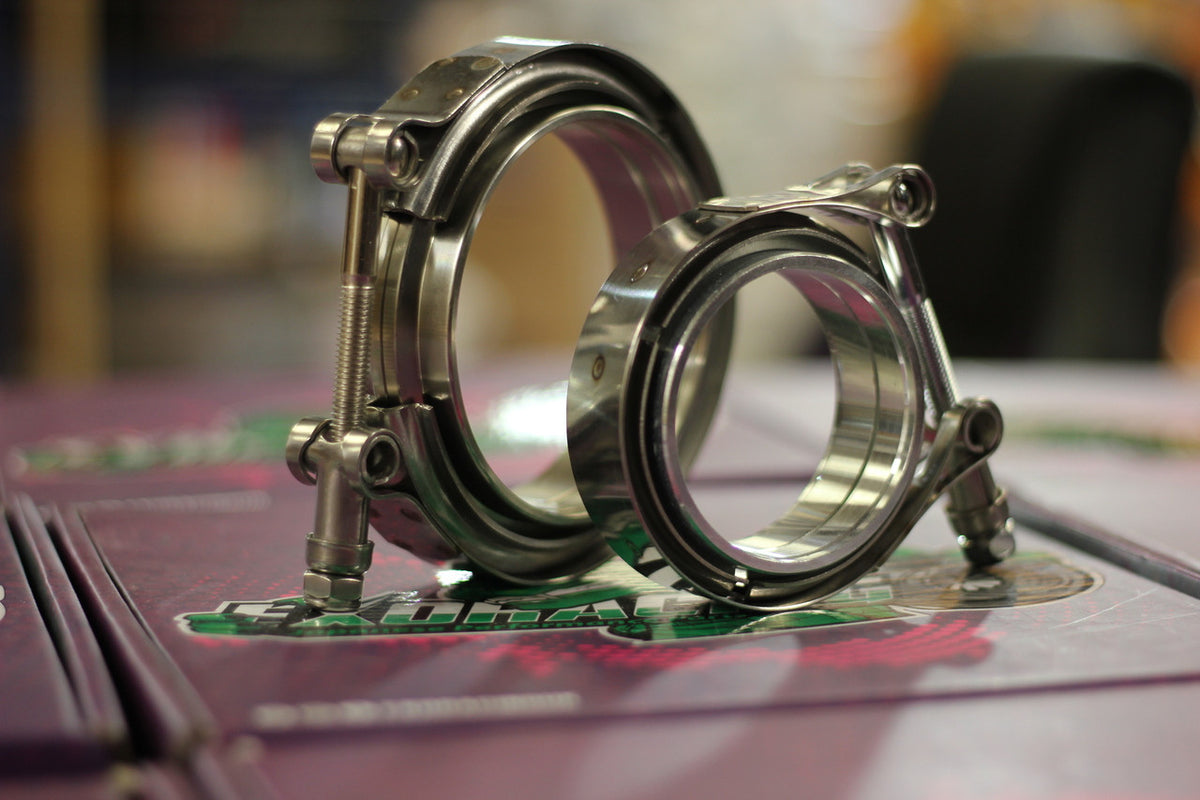 Measuring Exoracing V-band clamp flange bore size