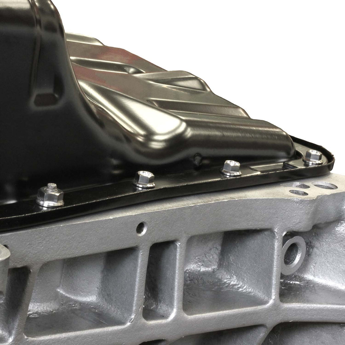 Titanium sump bolt kit installed on Honda B-Series oil pan