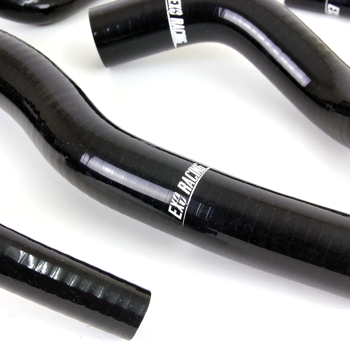 Black silicone coolant hose with purple inner layer for Honda Civic D-series