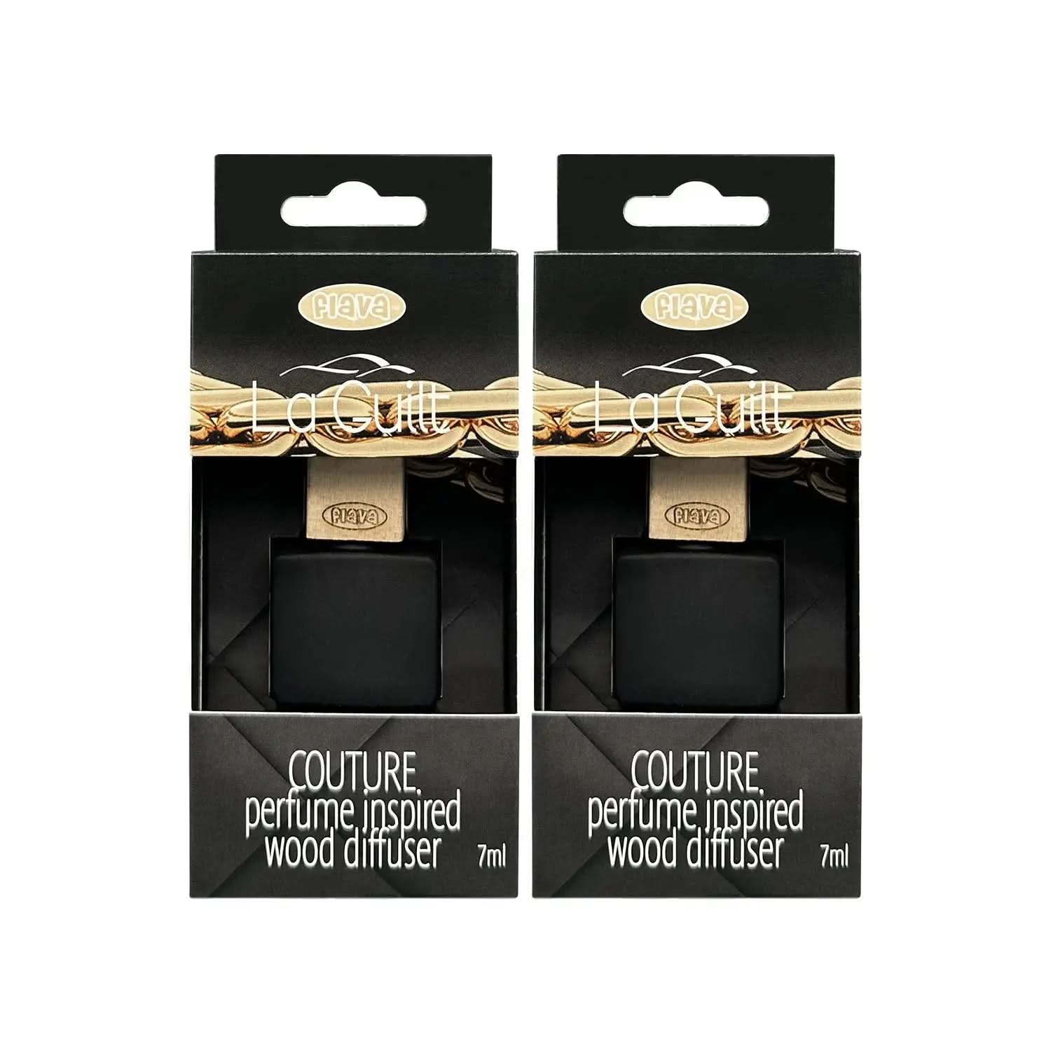 Flava Couture Wood Car Air Freshener - La Guilt Flava Car Scents