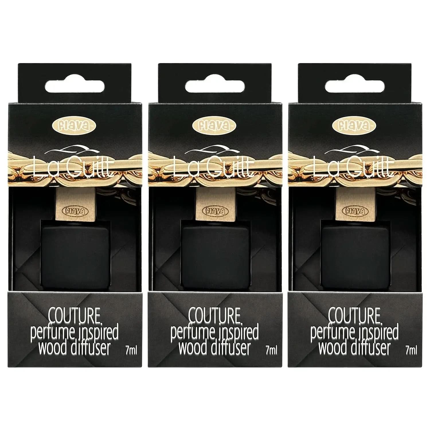 Flava Couture Wood Car Air Freshener - La Guilt Flava Car Scents