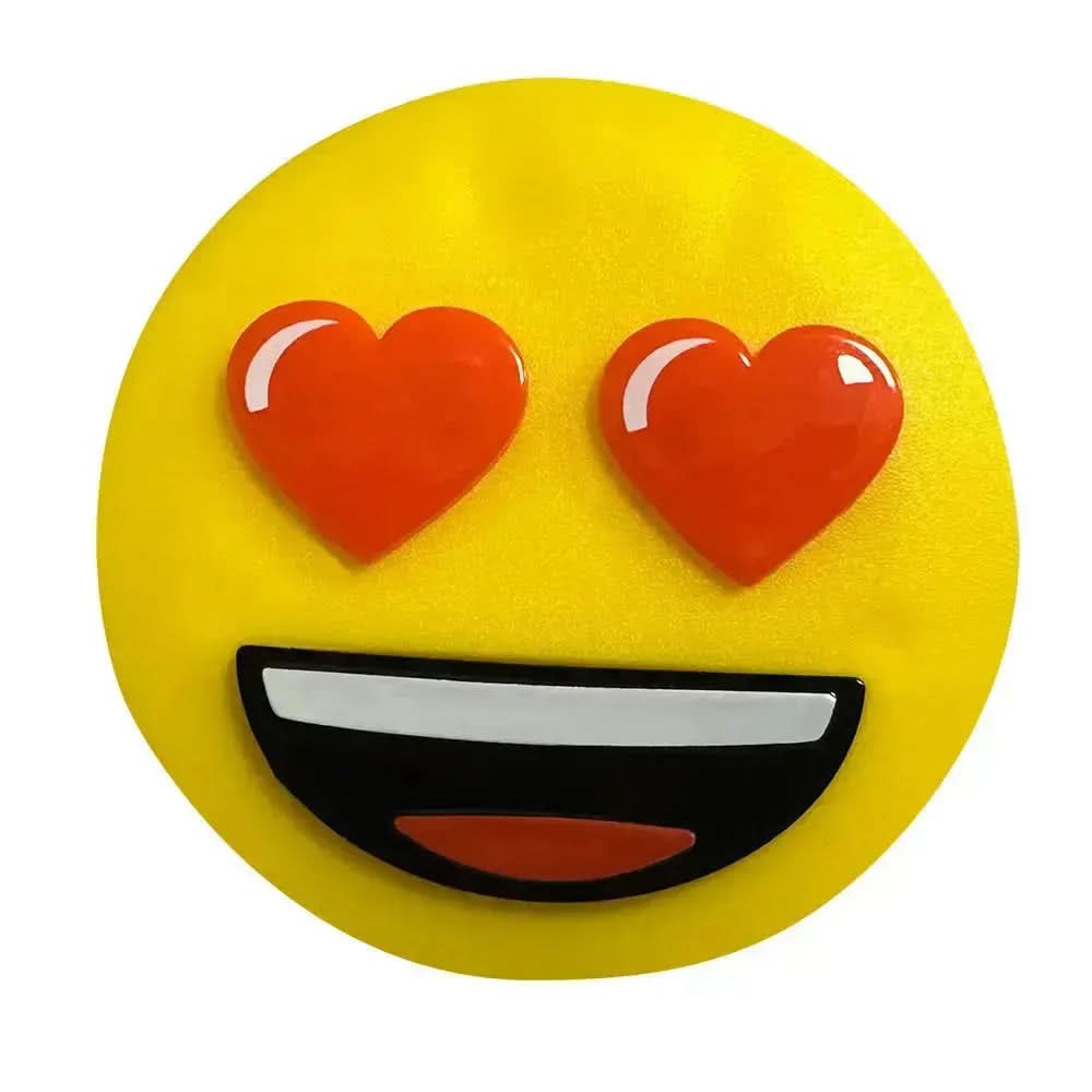 Emoji® Heart Eyes Vent Clip Car Air Freshener - Lemon Love Scent Flava Car Scents