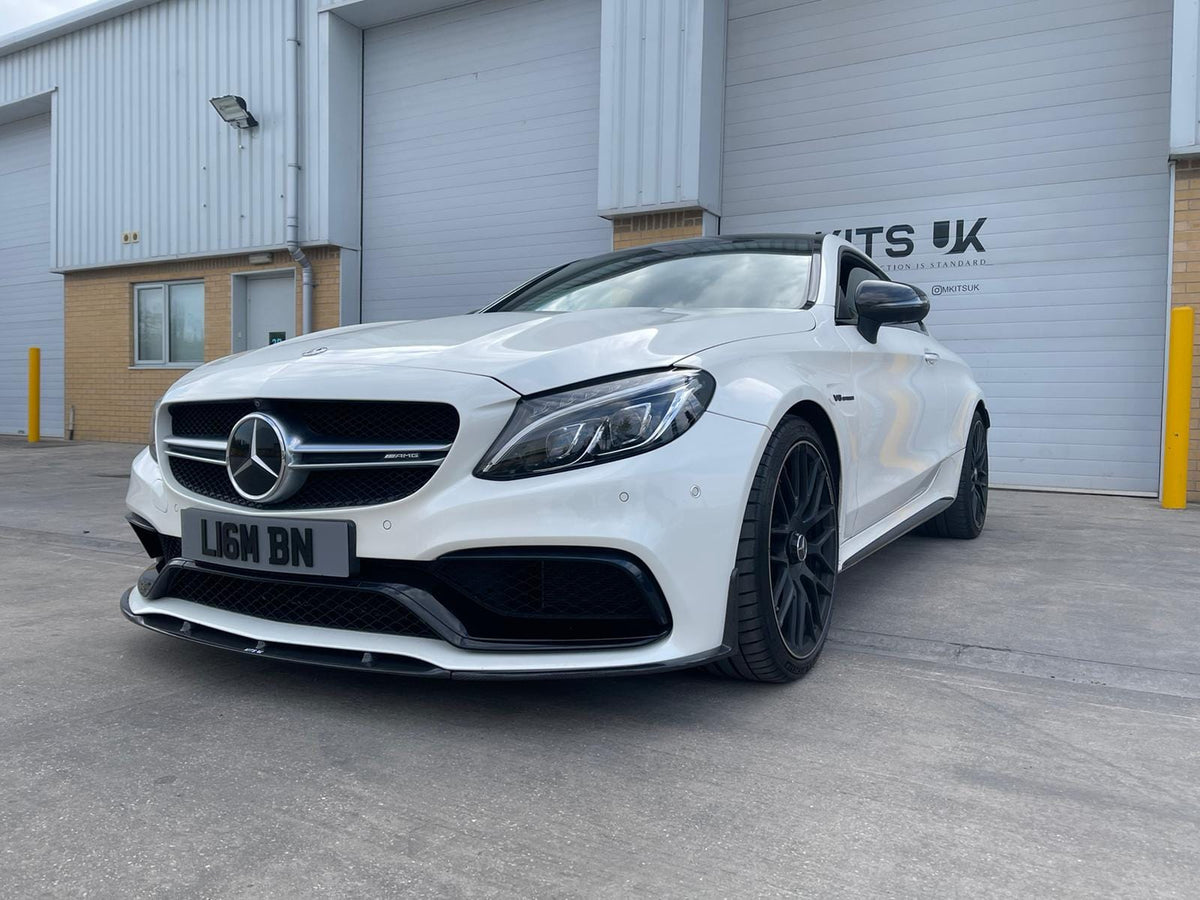 MERCEDES C63 W205 COUPE/CONVERTIBLE CARBON SPLITTER - V1