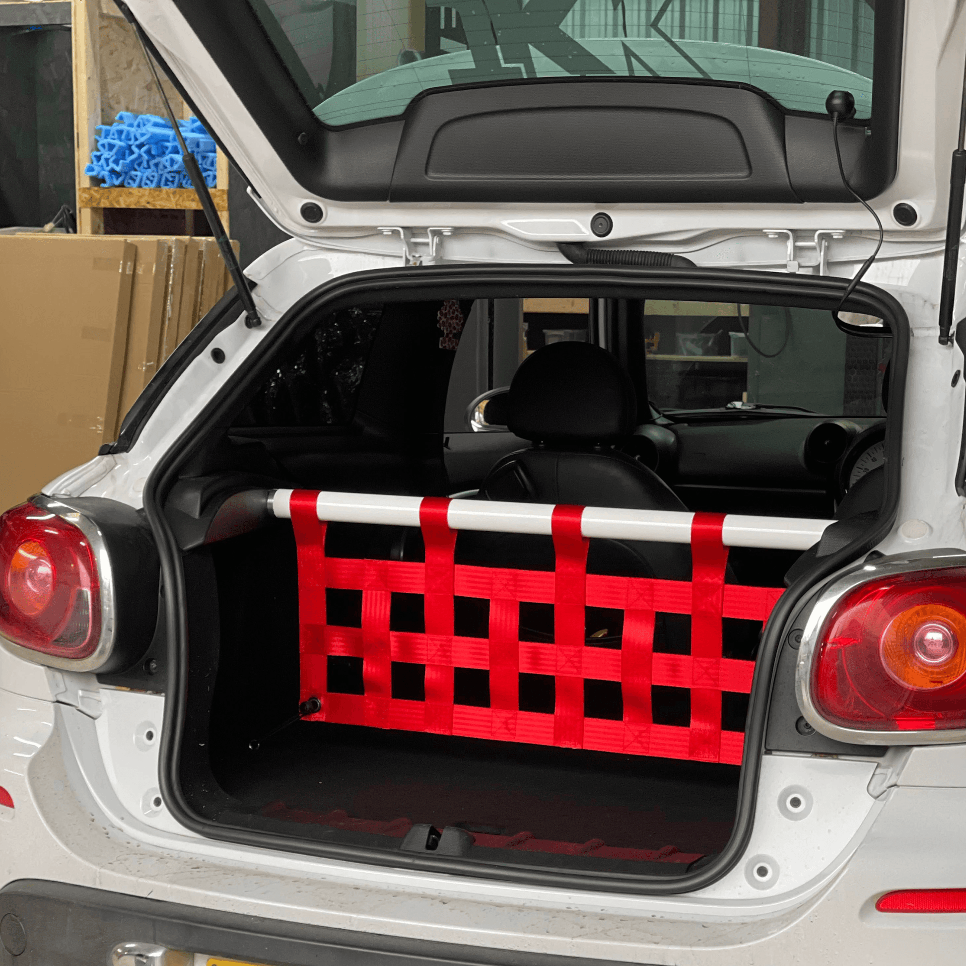 Mini Paceman Cooper S R61 Strut bar and Cargo net cargo-nets.co.uk
