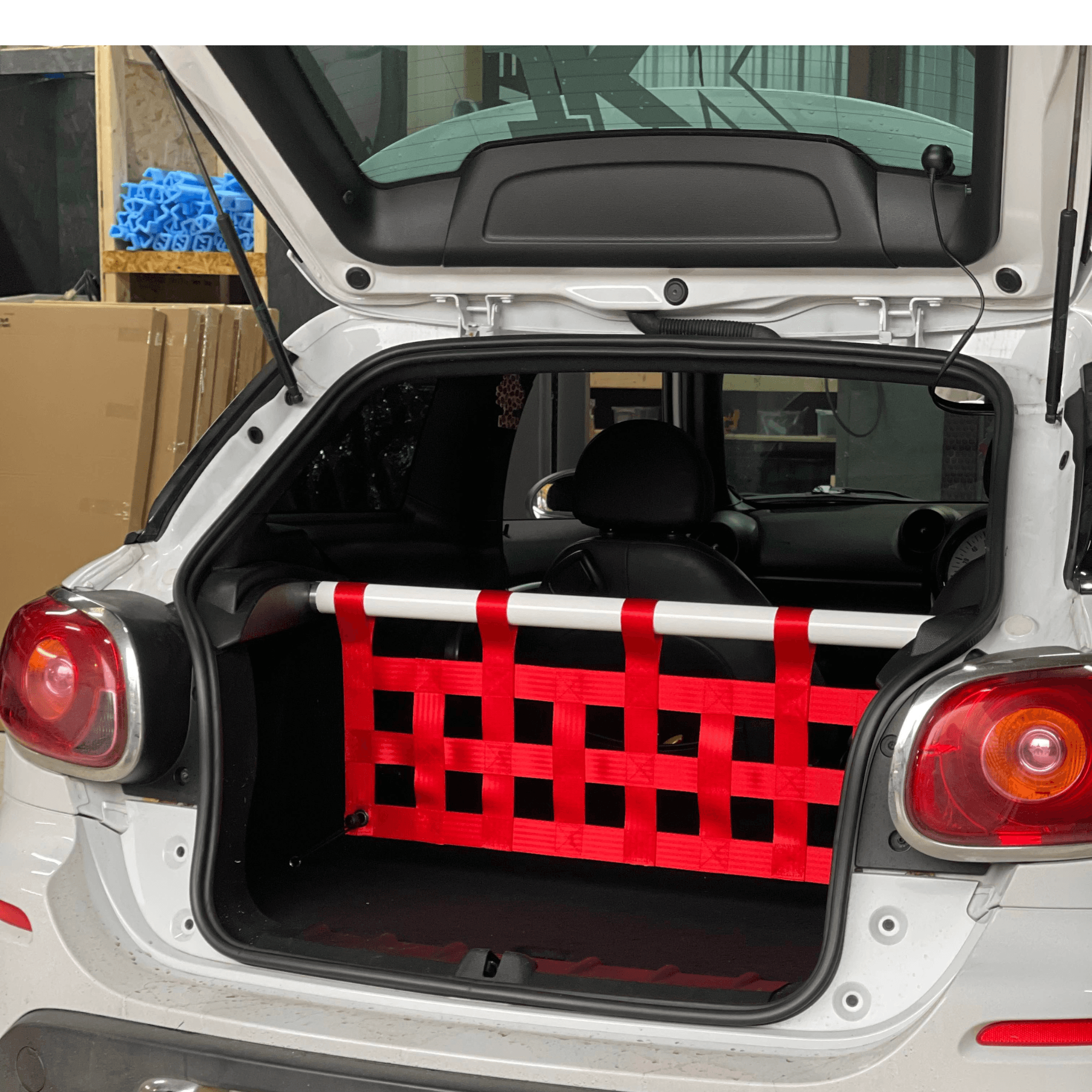 Mini Paceman Cooper S R61 Strut bar and Cargo net cargo-nets.co.uk