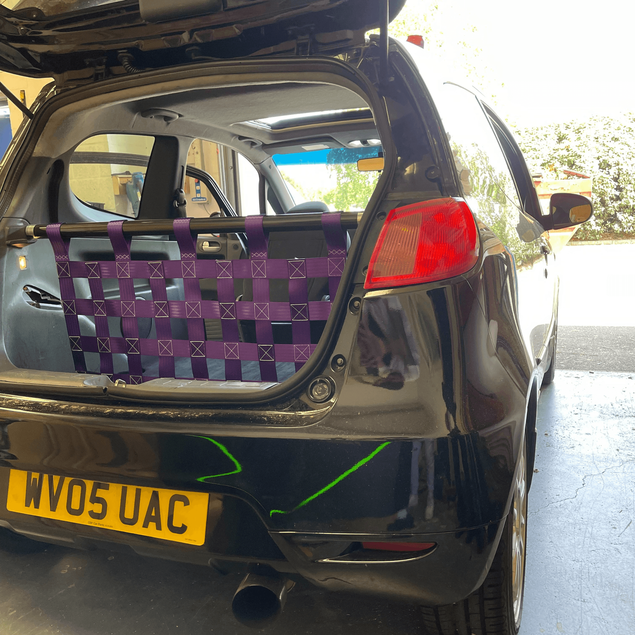 Mitsubishi Colt Zc2 Strut bar and Cargo net cargo-nets.co.uk