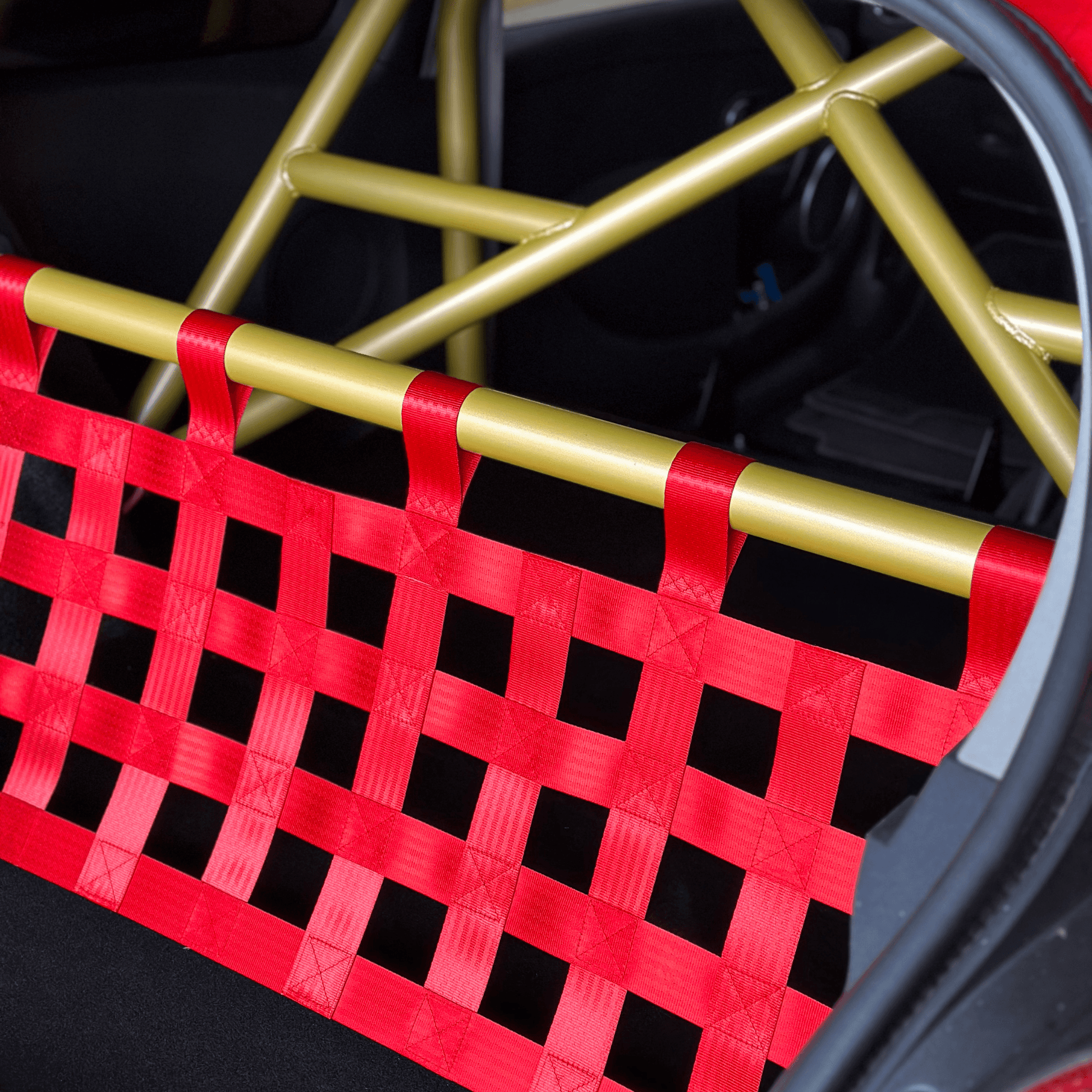 Renault Clio Mk3 197 200 Strut bar and Cargo net cargo-nets.co.uk