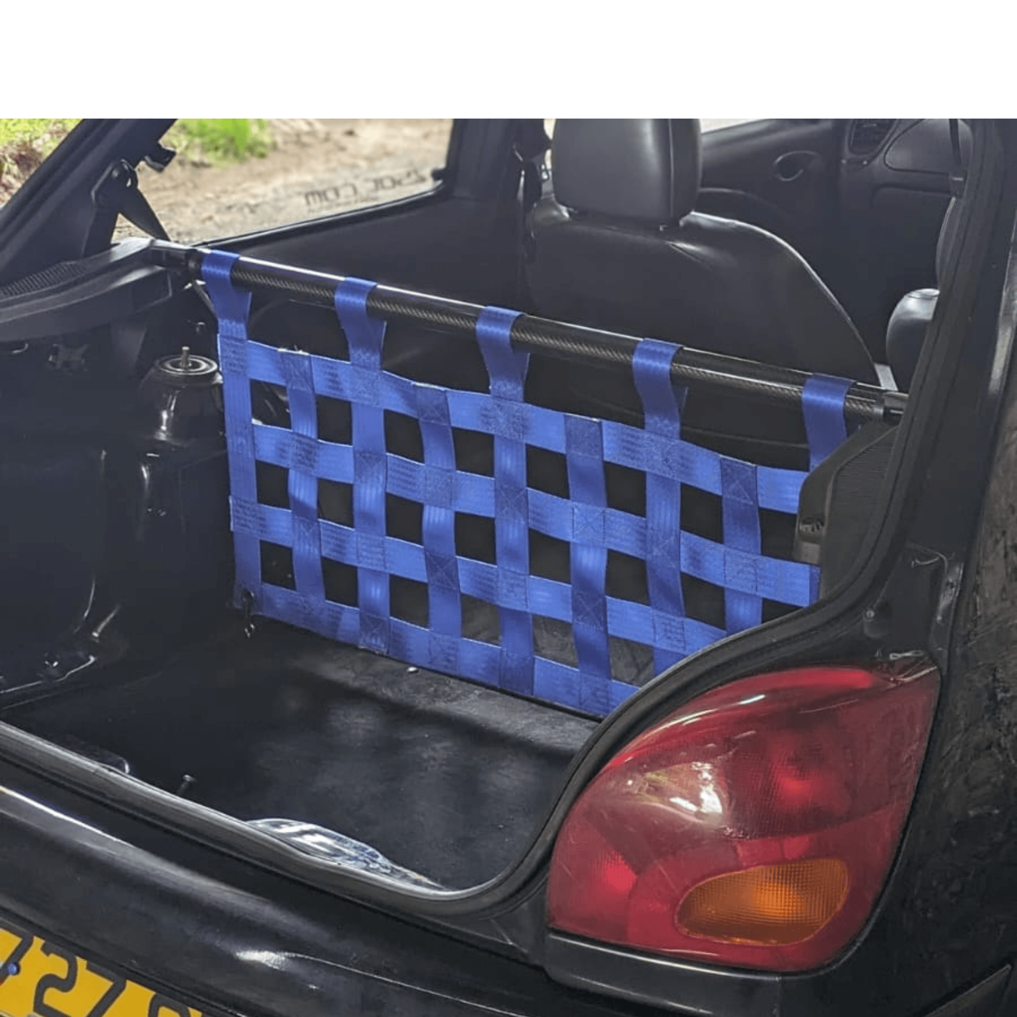 Ford Fiesta Mk4 Mk5 Zetec S Strut bar and Cargo net cargo-nets.co.uk
