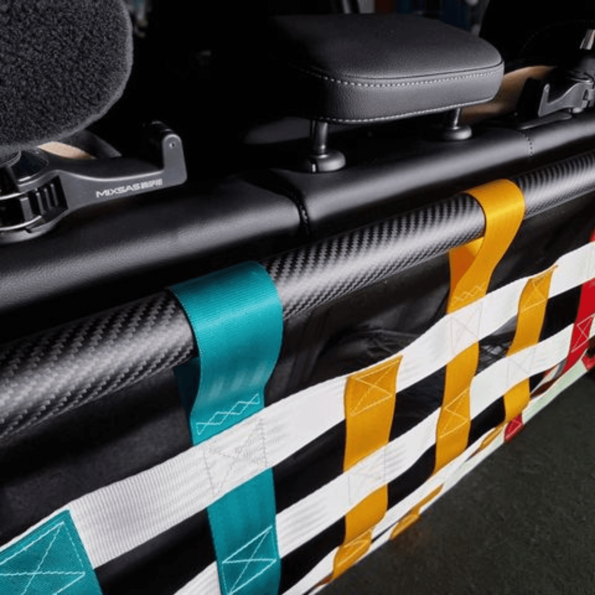 VW Golf Mk8 R GTI Strut bar and Cargo net cargo-nets.co.uk