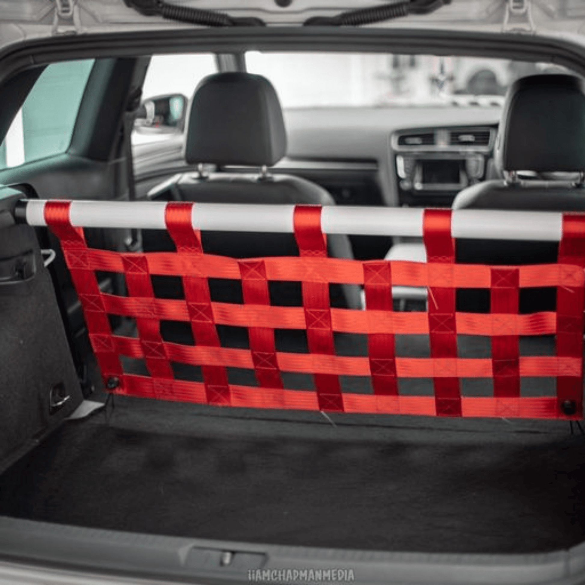 VW Golf Mk7 R GTI Strut bar and Cargo net cargo-nets.co.uk