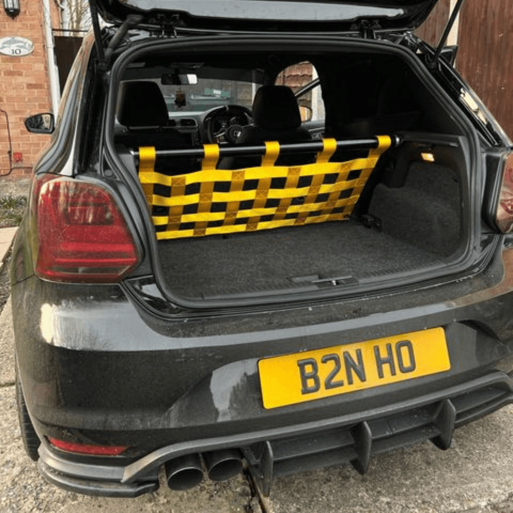 VW Polo Mk5 6C 6R GTI Strut bar and Cargo net cargo-nets.co.uk
