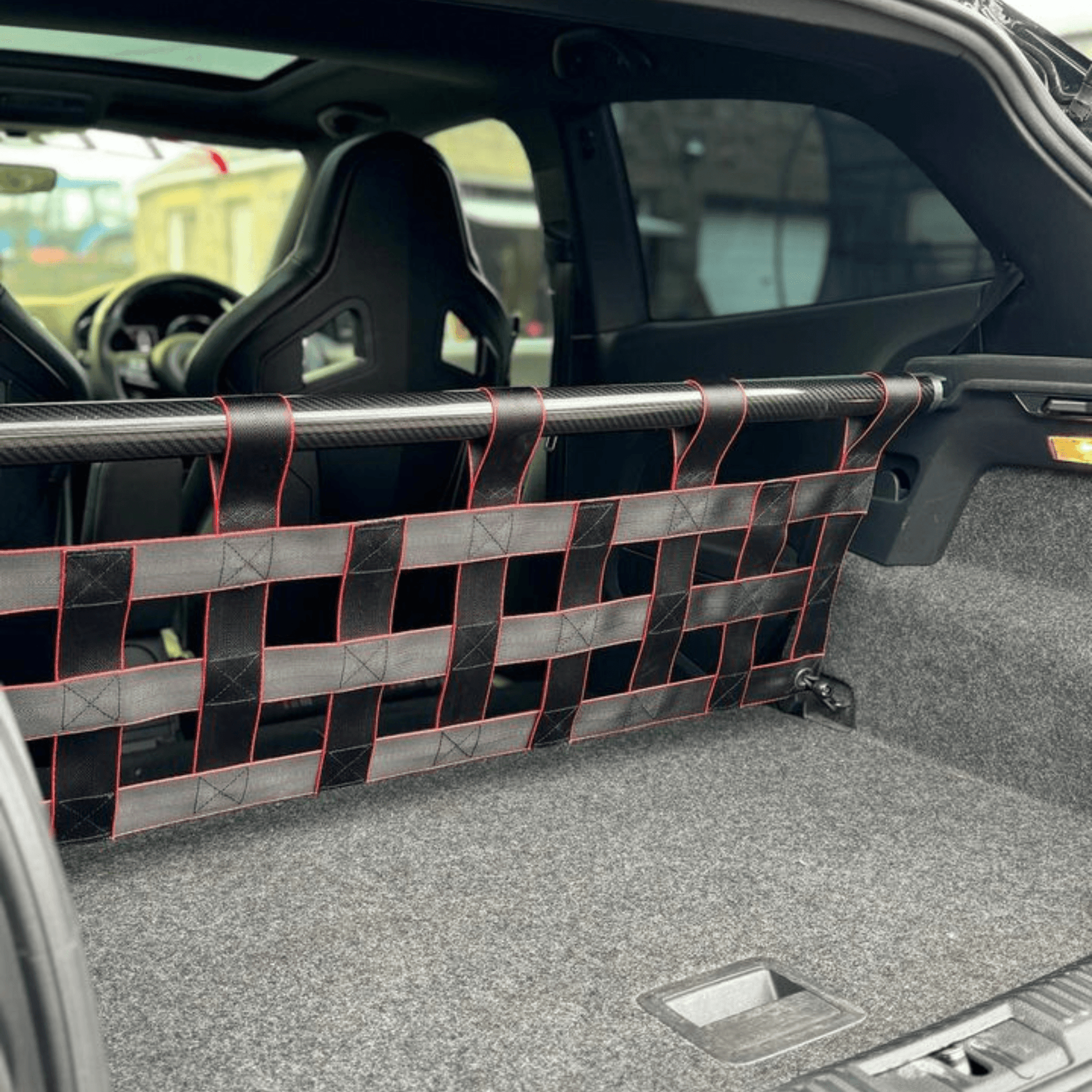 VW Polo Mk5 6C 6R GTI Strut bar and Cargo net cargo-nets.co.uk