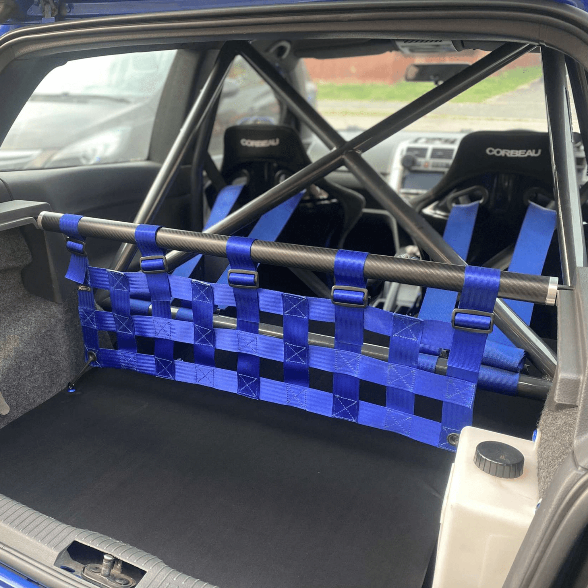 VW Polo Mk4 9n3 GTI Strut bar and Cargo net cargo-nets.co.uk