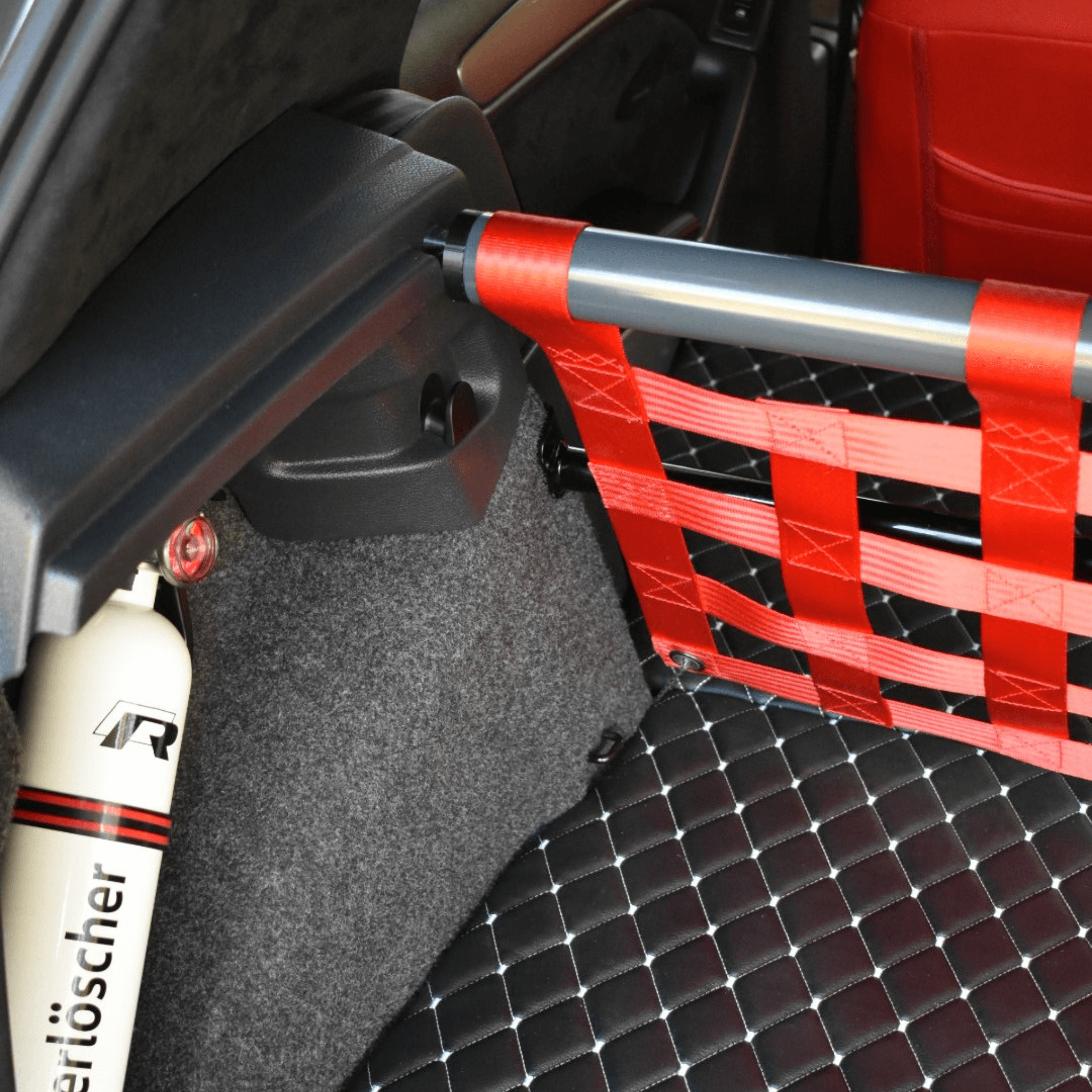 VW Golf Mk5 GTI Strut bar and Cargo net cargo-nets.co.uk