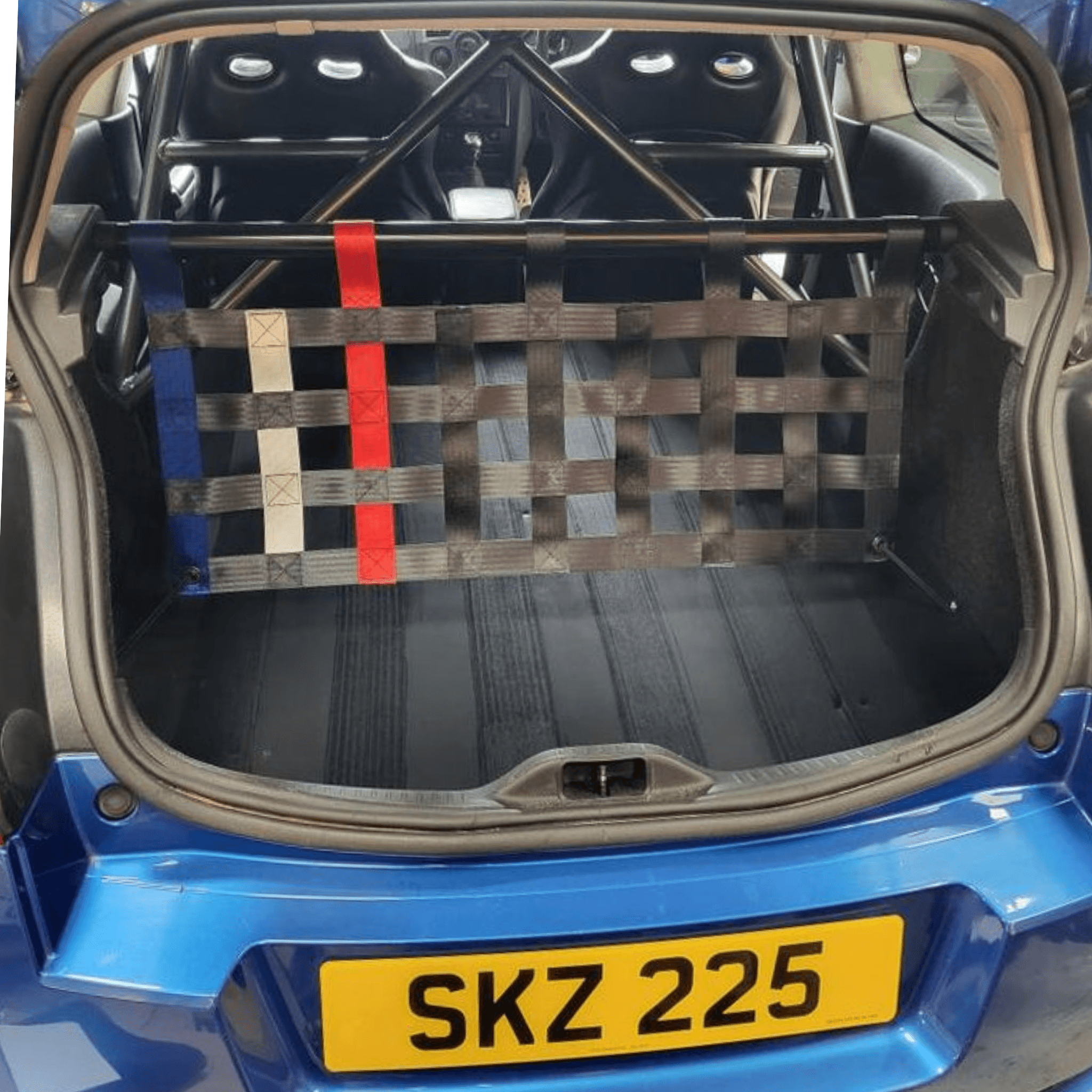 Renault Megane Mk2 RS 225 Strut bar and Cargo net cargo-nets.co.uk