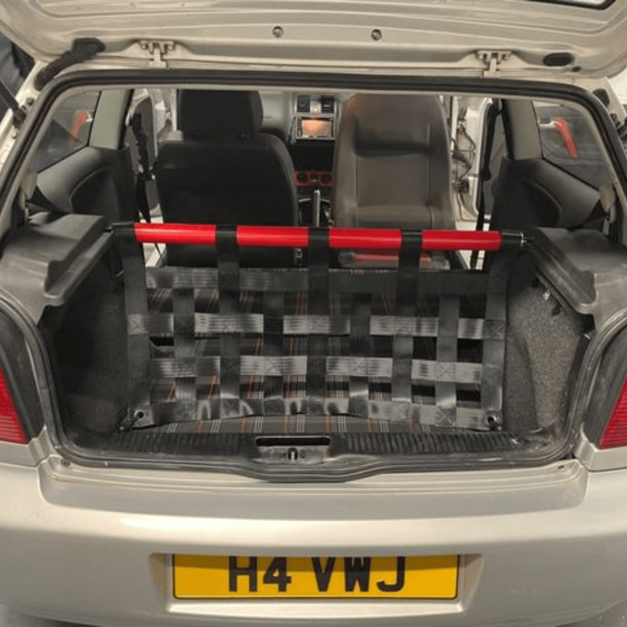 VW Polo Mk3 6n2 GTI Strut bar and Cargo net cargo-nets.co.uk